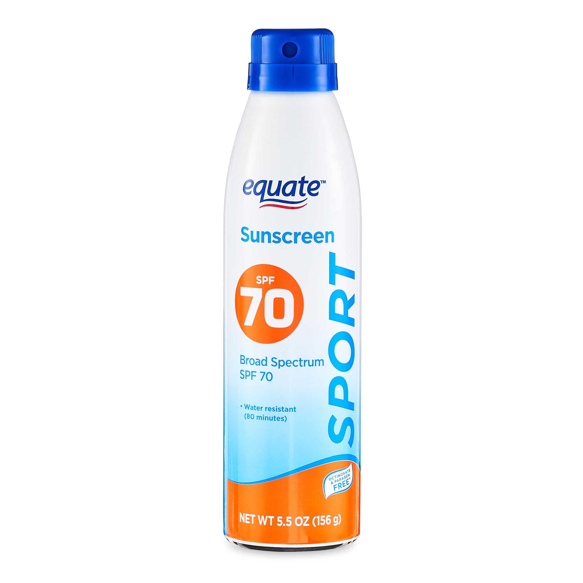 Equate Sport Broad Spectrum Sunscreen Spray (SPF 70, 5.5 oz) vw2eg