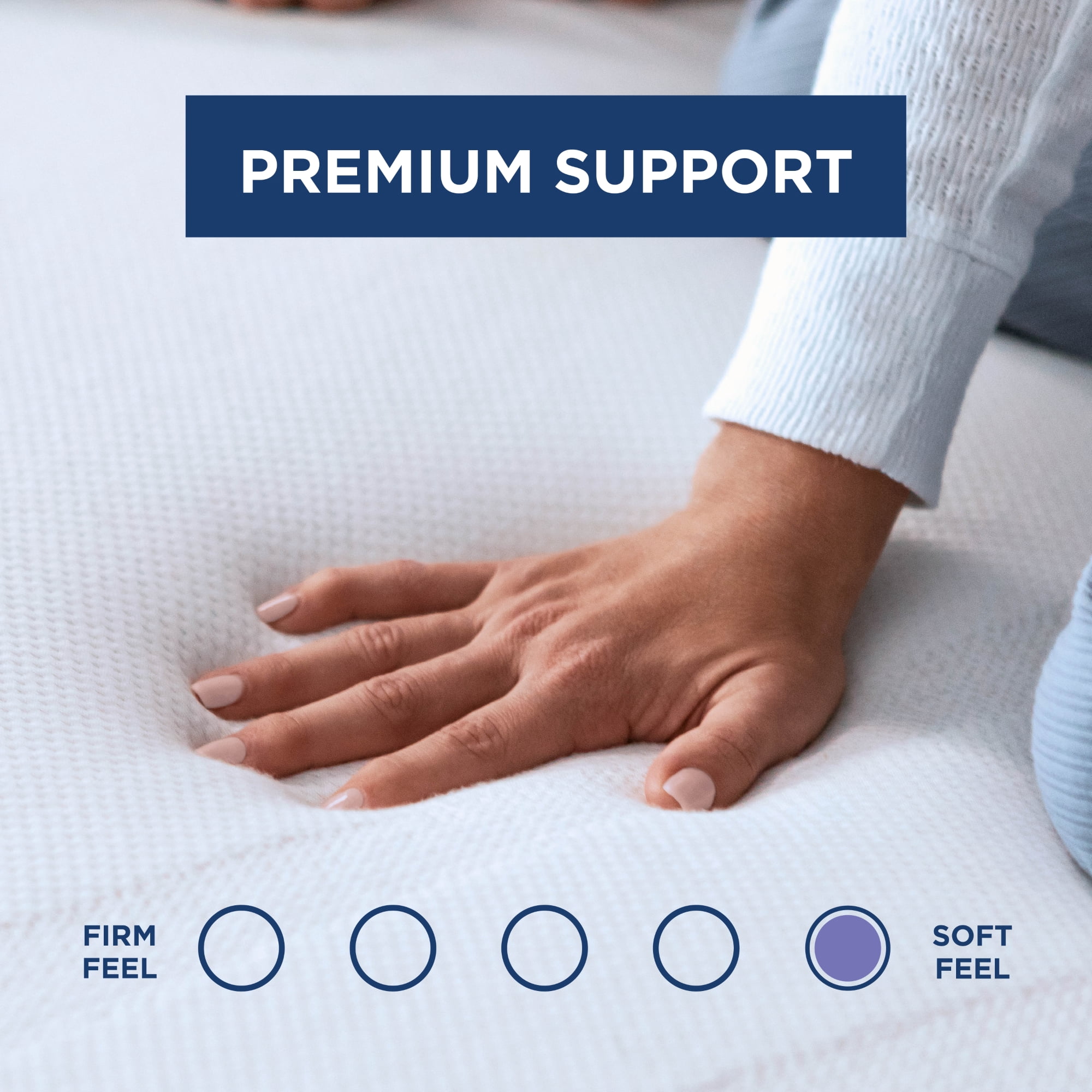 Tempur-Pedic Adapt Mattress Topper, Pressure-Relieving Memory Foam (White, Twin, 3 in) gnsbx