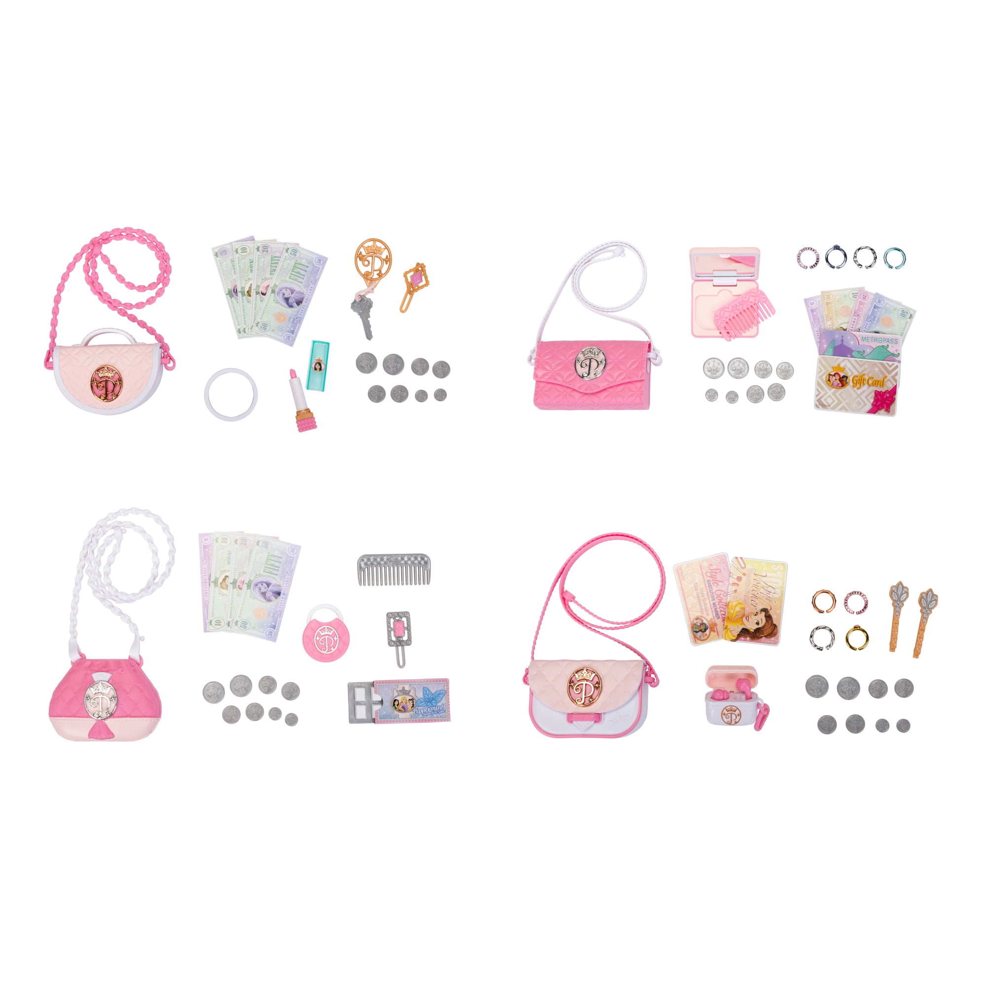 Disney Princess Style Collection Chic Petites Fashion Accessory Set (Multi-color, 9 Piece Set) c6yzd