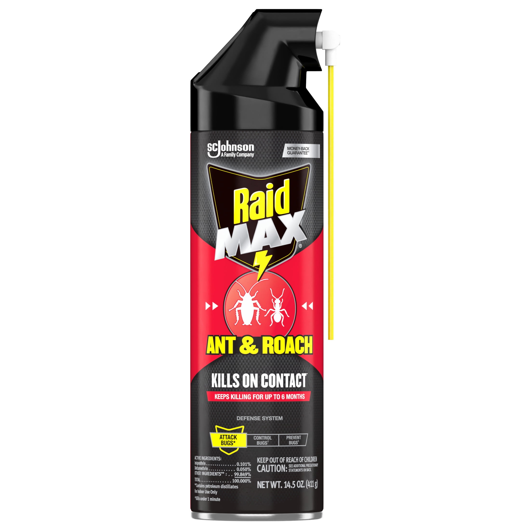 Raid MAX Indoor Ant and Roach Insecticide Spray (14.5 oz) 2ohkp