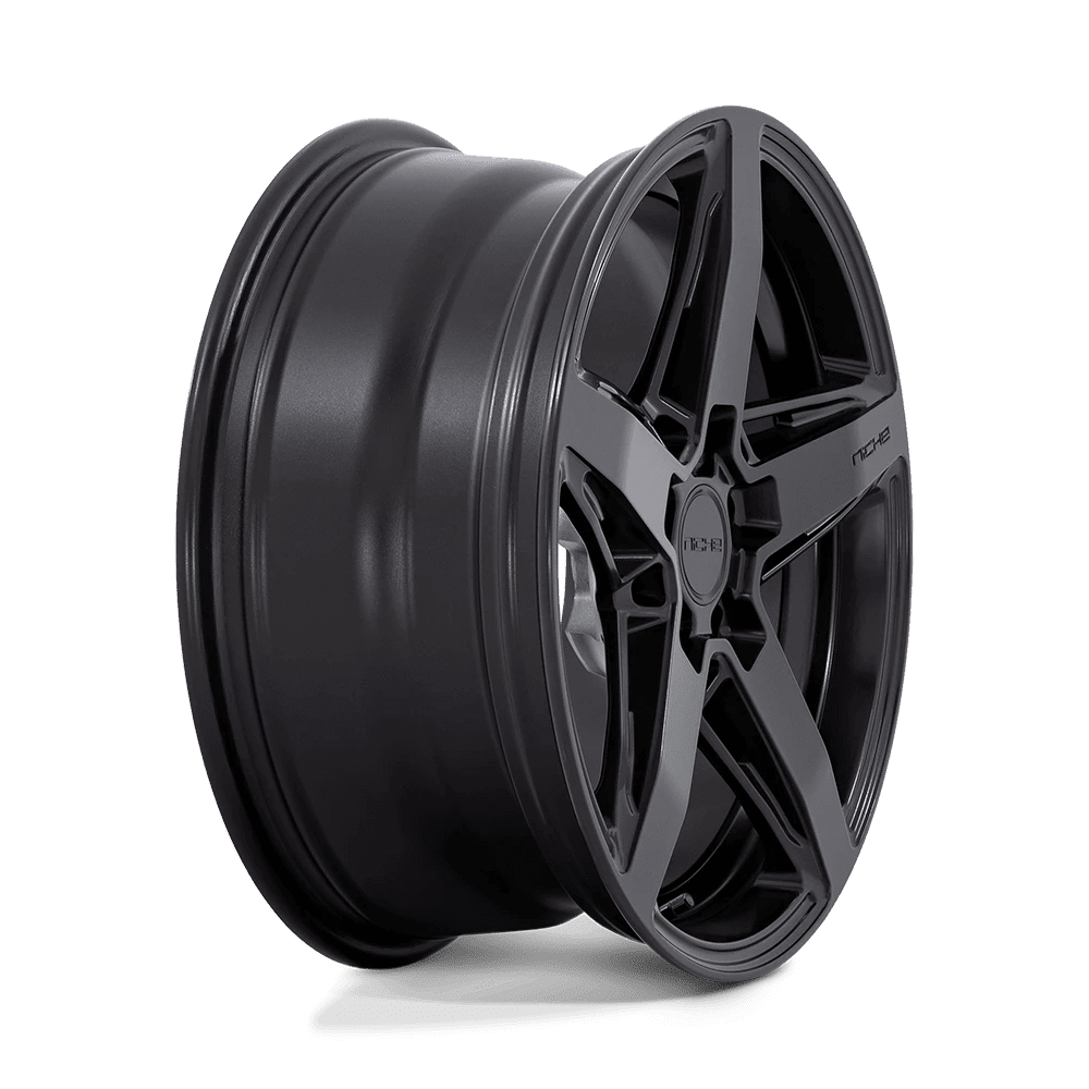 Niche M269 Cast Aluminum Wheel, Durable Matte Black Finish (18x8 in, 5x4.5 in Bolt Pattern) lh2yx