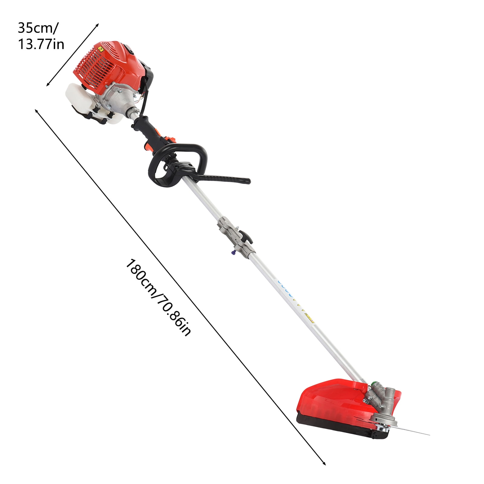 JNXYL 52cc Gas Powered 5-in-1 Multi-Tool Trimmer and Brush Cutter (Red, 1 Unit) d9g4g
