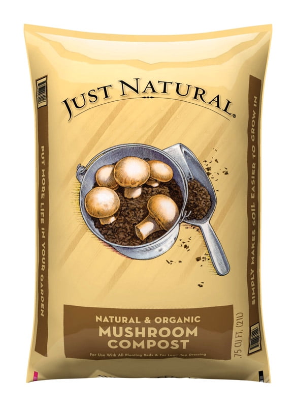 Oldcastle Lawn & Garden Just Natural Mushroom Compost Soil Amendment (0.75 cu ft) xxiwh