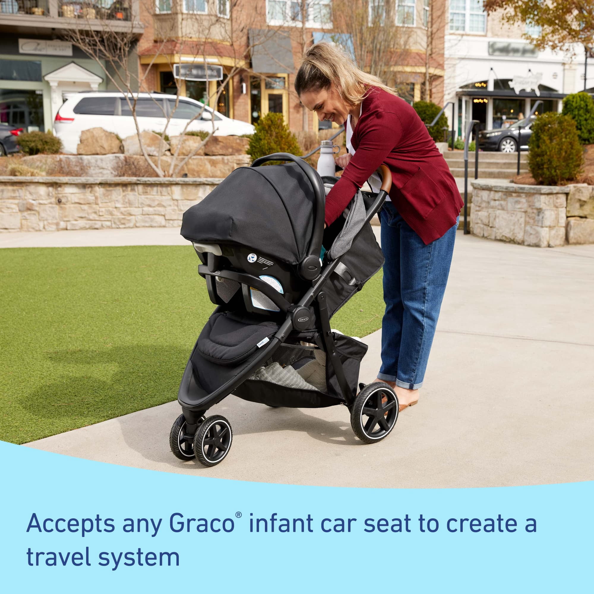 Graco Outpace LX Stroller (Cohen, Grey) yedyq