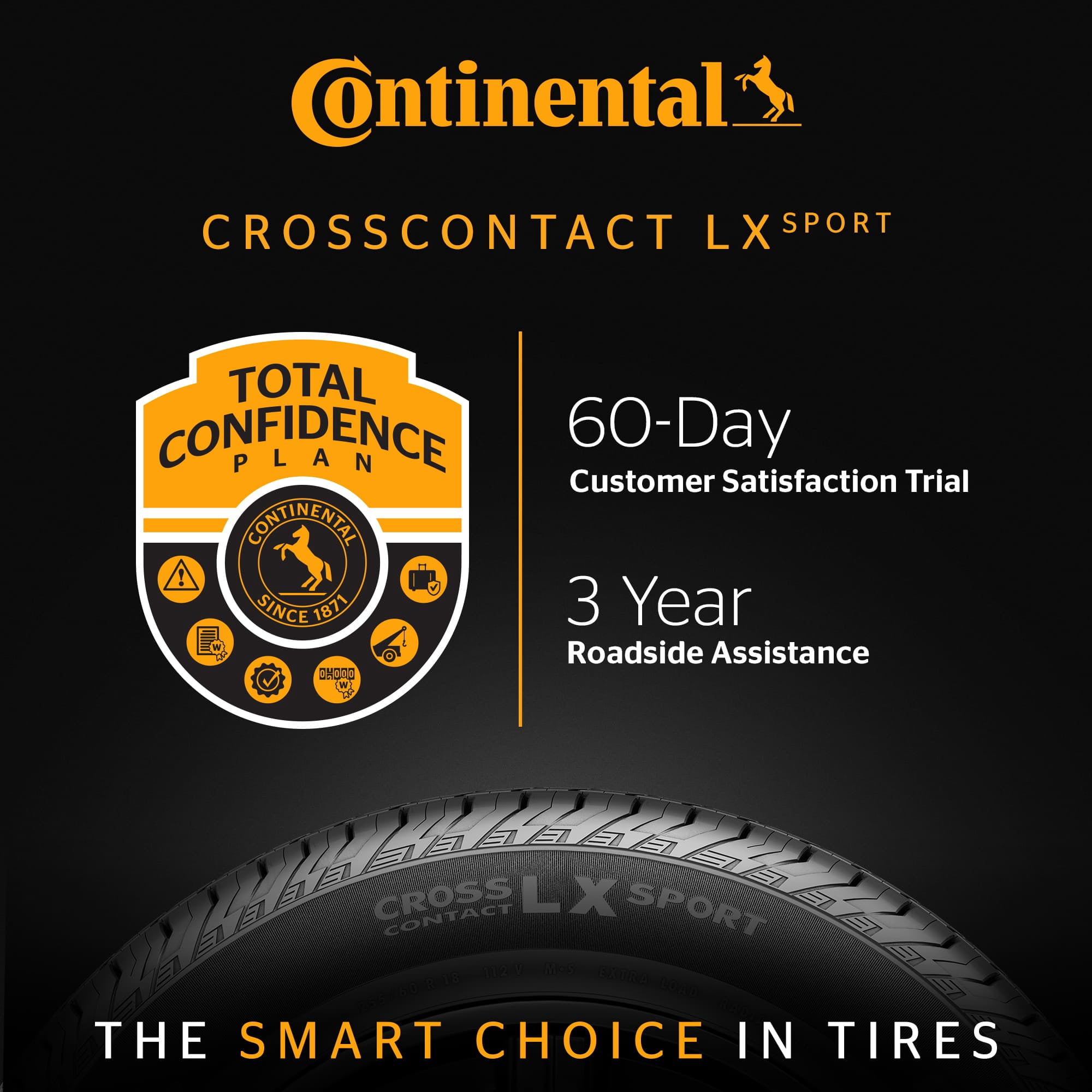 Continental CrossContact LX Sport All-Season Tire (235/60R18) 7sbyd