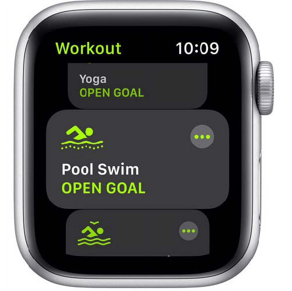 Apple Watch SE GPS Smartwatch (Silver Aluminum Case, White Sport Band, 40mm) m6e1o