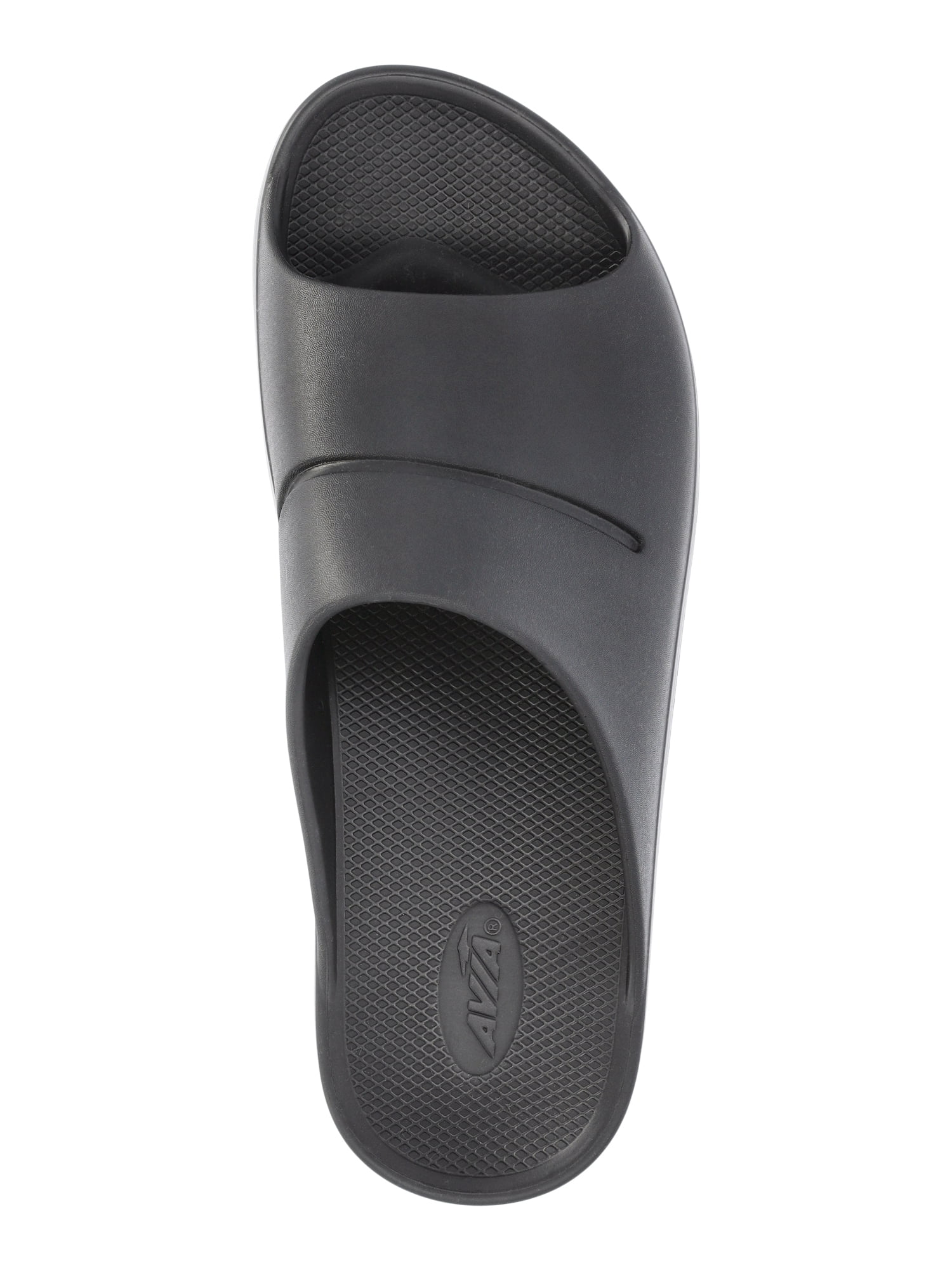 Avia Men's Cushion Recovery Slide Sandals (Black, 10 US) cttbm