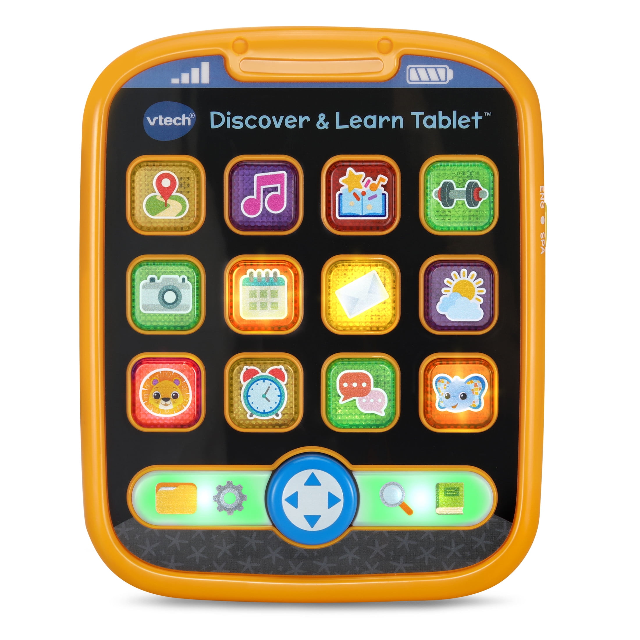 VTech Discover & Learn Bilingual Educational Tablet for Toddlers (Multicolor, 1 Pack) pxcrs