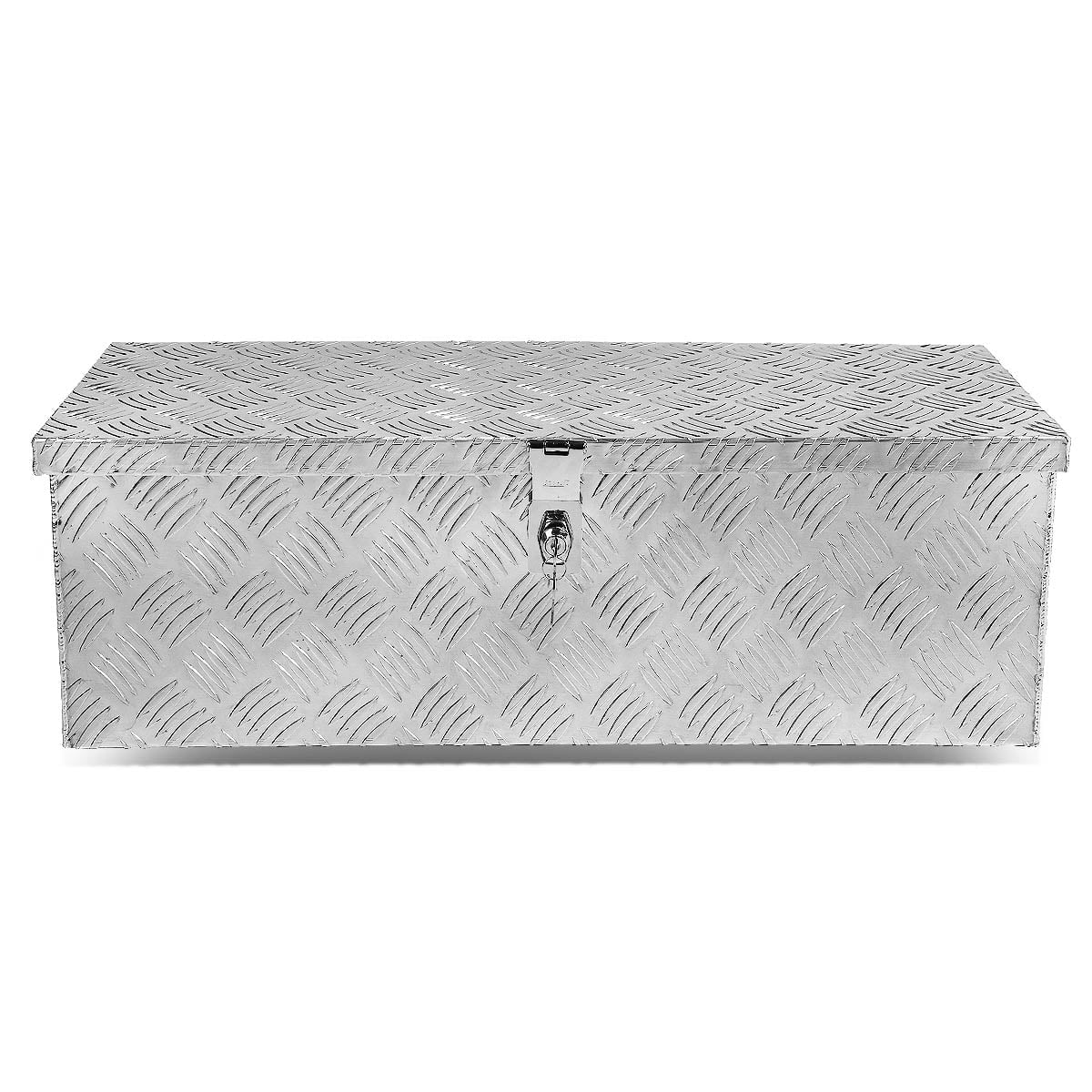 DNA Motoring Aluminum Pickup Truck Bed Trailer Storage Tool Box (Silver, 30 in x 13 in x 10 in) cx6rs