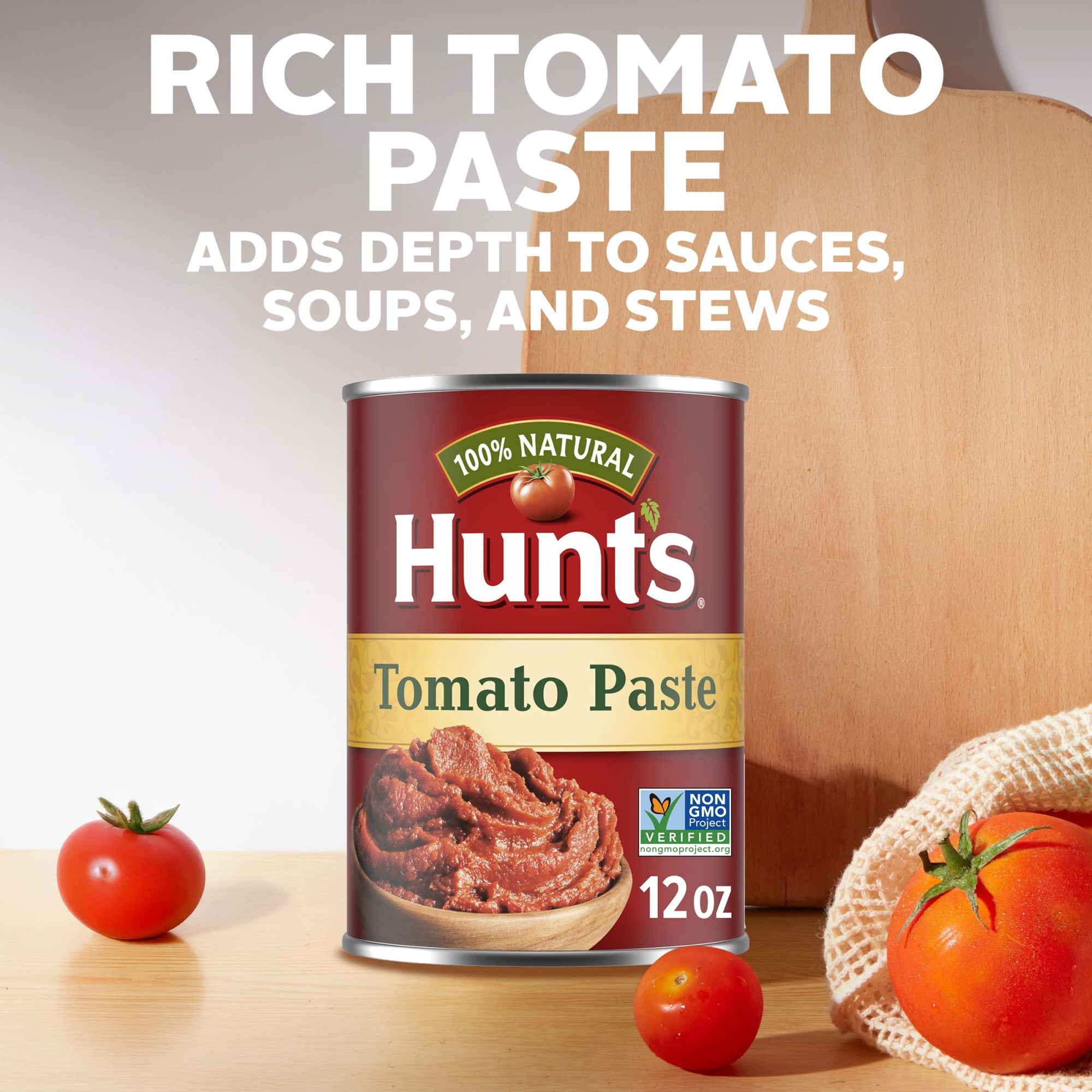 Hunt's Tomato Paste, Rich & Thick Culinary Base for Soups and Chili (12 oz) x0wyc