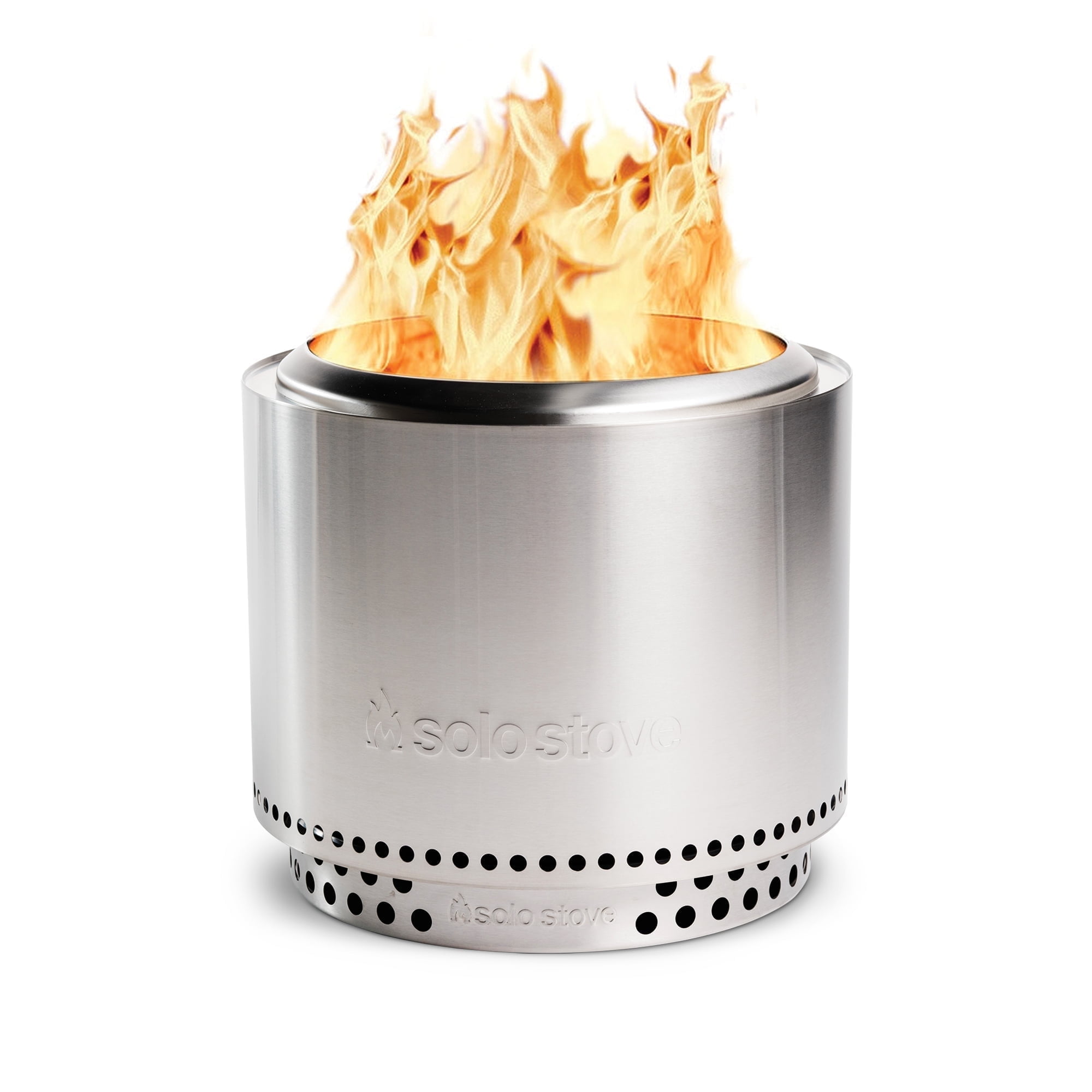 Solo Stove Bonfire 2.0 Smokeless Fire Pit with Stand (Stainless Steel, 19.5 in x 16.75 in) ek78y