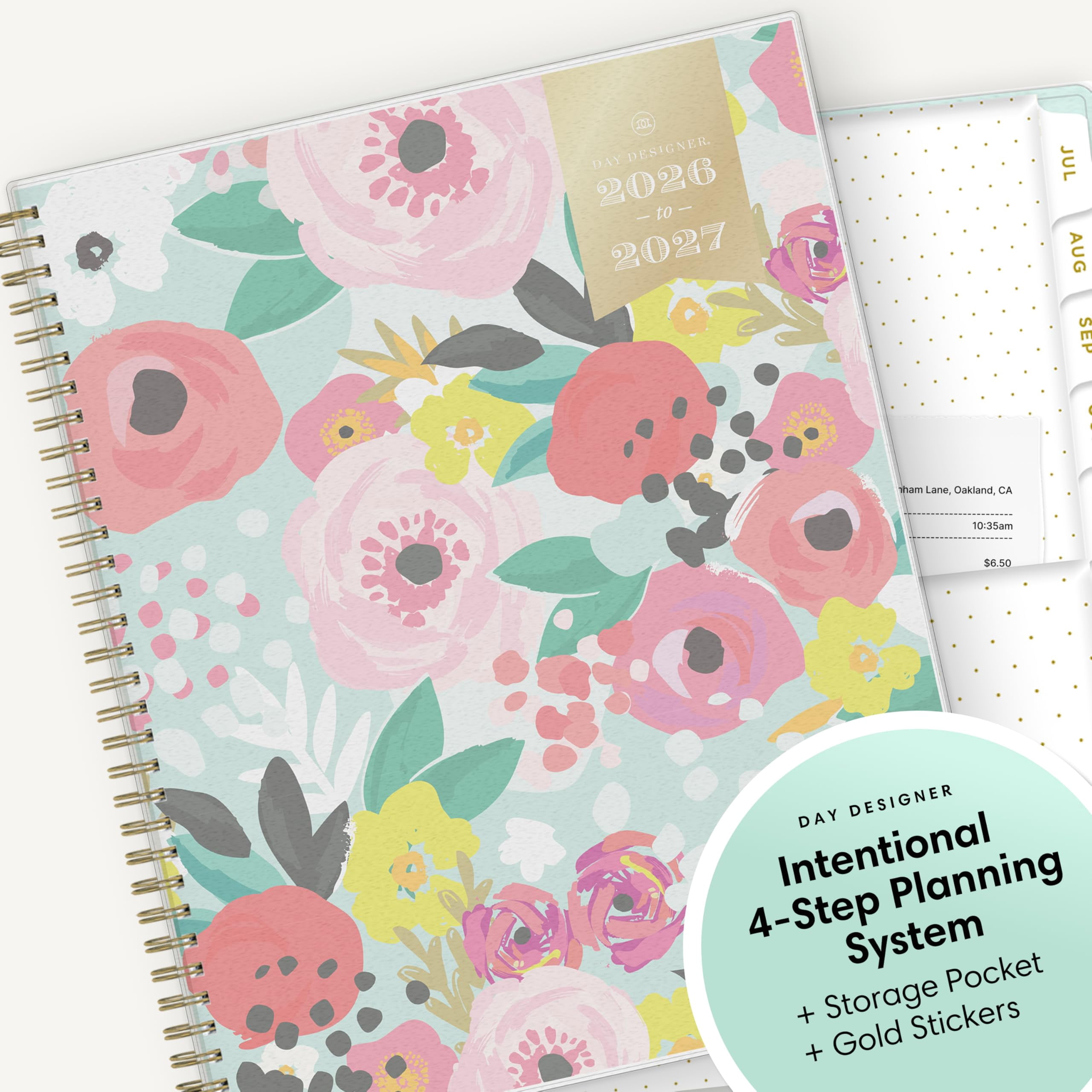 Blue Sky Day Designer 2026-2027 Academic Planner, Weekly & Monthly Organizer (Secret Garden Mint, 8.5 in x 11 in) 40ygv - Image 6