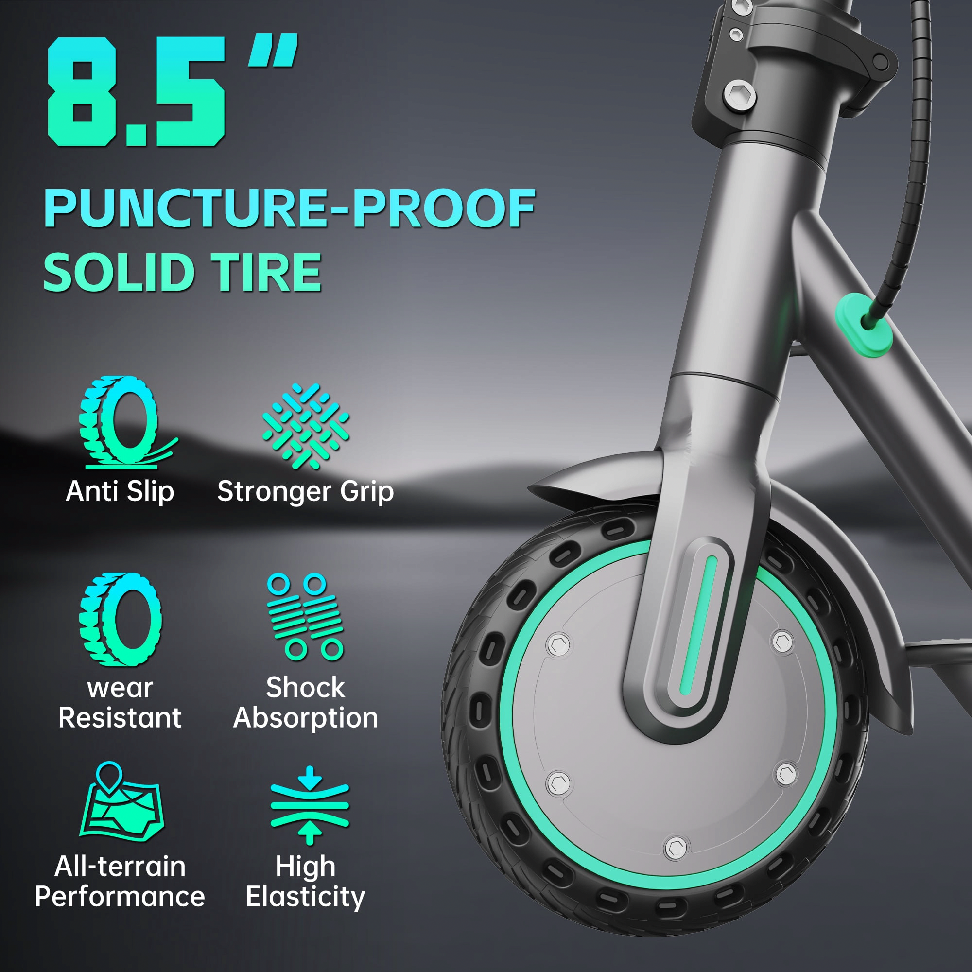 Keemigo Electric Scooter for Adults, Foldable Portable Commuter E-Scooter, 350W Motor, 19mph Max Speed, 20 Mile Range (Blue, 8.5 in) vsk56