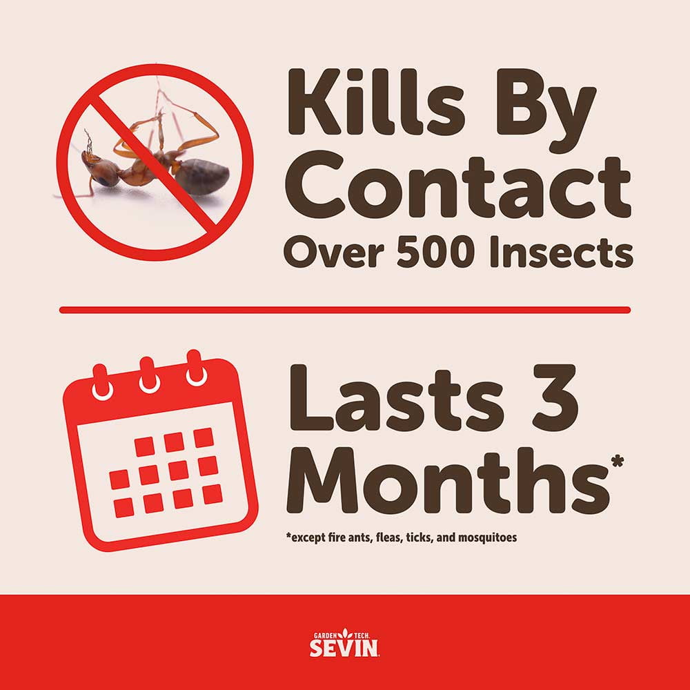 Sevin Insect Killer Concentrate for Lawns and Gardens (16 oz) lkigp