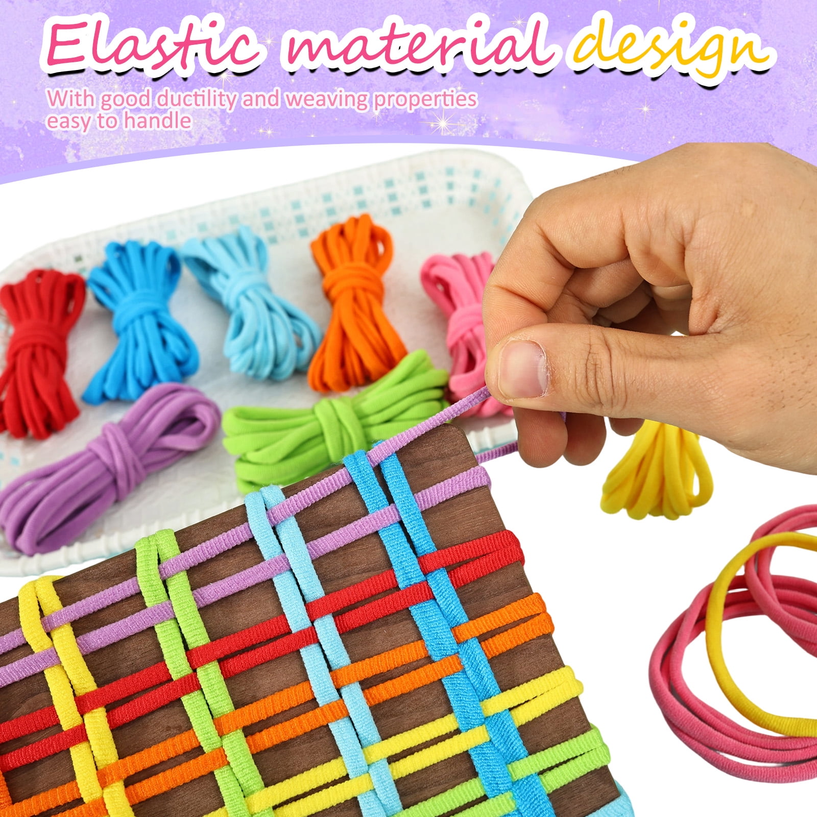 Keyohome Potholder Weaving Loom Refill Loops (800 Pieces, 8 Colors, 7 in) 34a0m