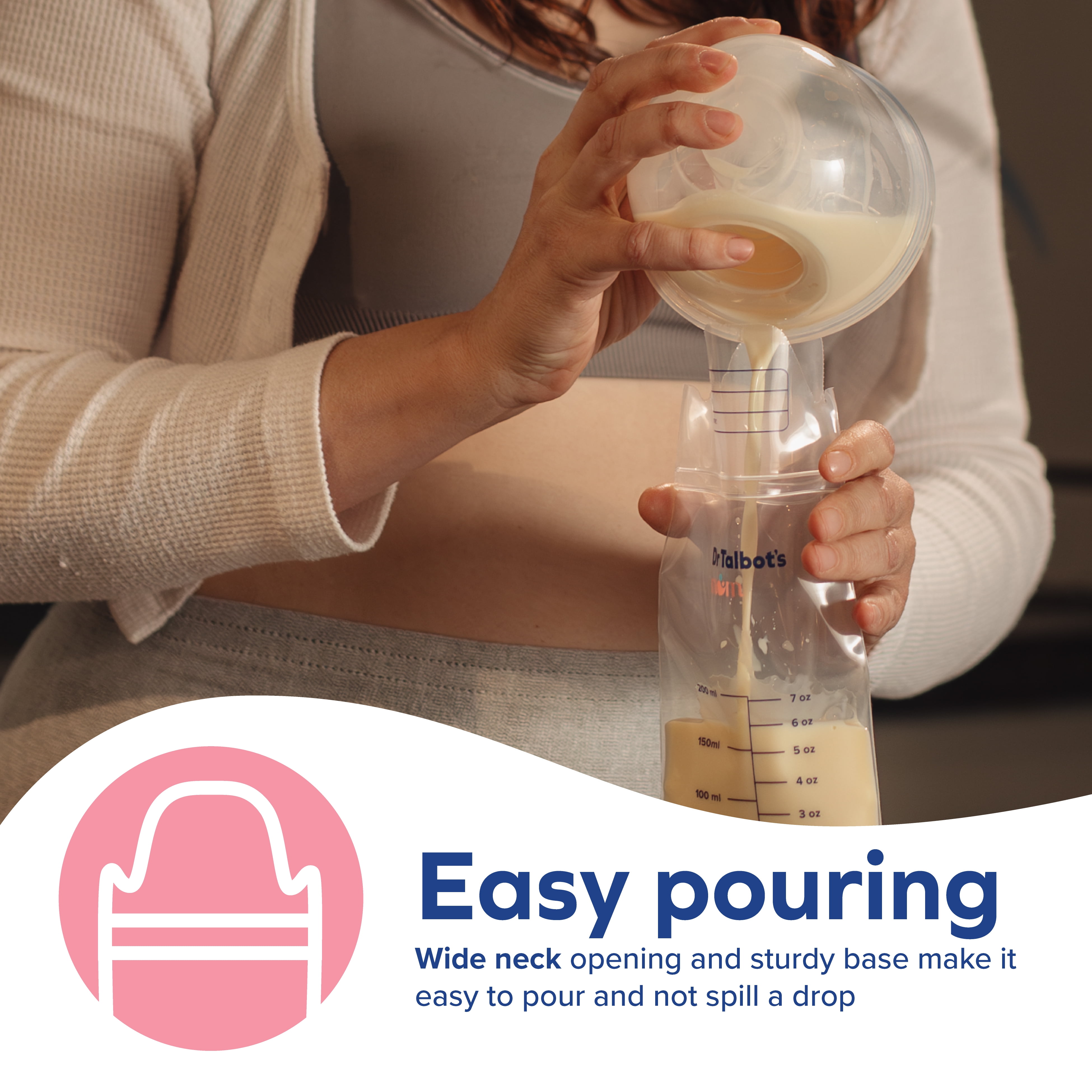 Dr. Talbot's Mom Breastmilk Storage Bags with MilkFresh Sensors (50 Count) 8kzzk