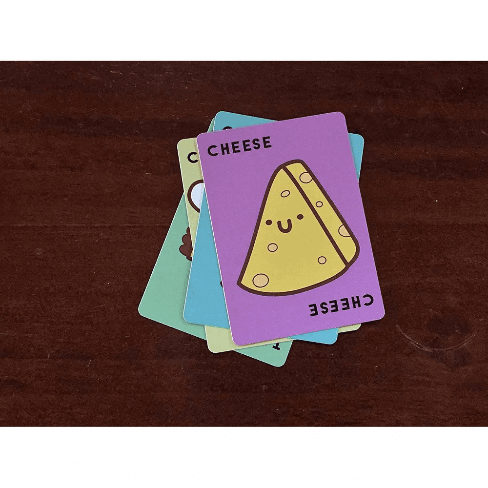 Dolphin Hat Games Taco Cat Goat Cheese Pizza Fast-Paced Card Game (Multicolor, 2-8 Players) dfaom