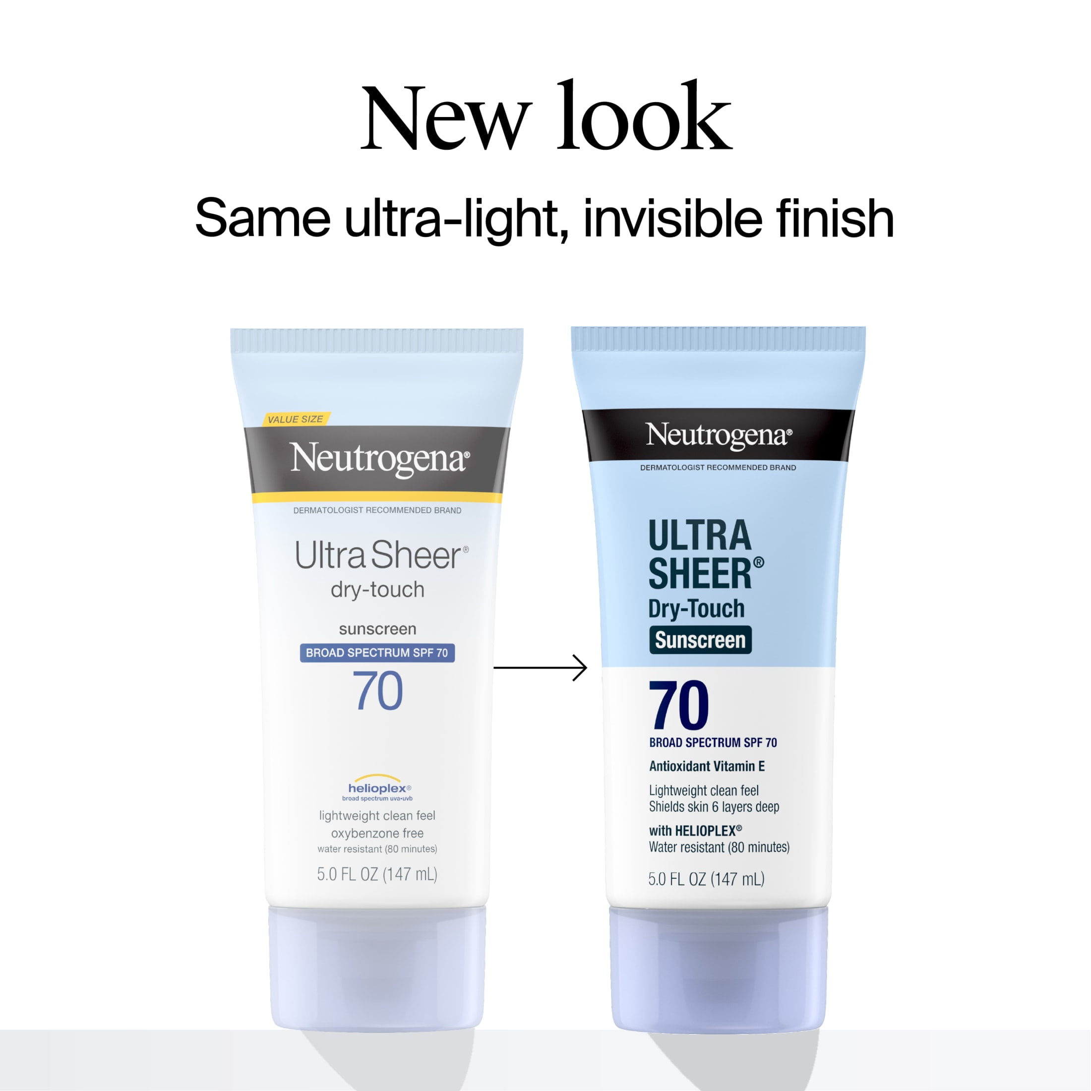 Neutrogena Ultra Sheer Dry-Touch Sunscreen SPF 70 Broad Spectrum Sun Protection (5 fl oz) 5kb1d