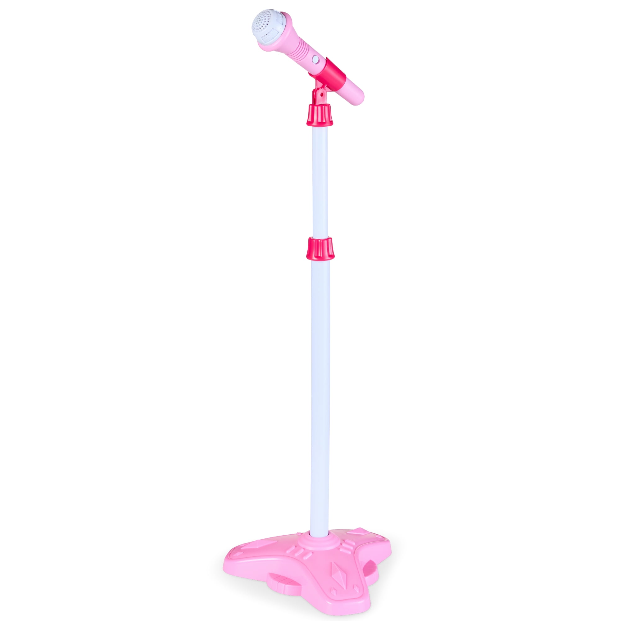 Best Choice Products Kids Electric Guitar Toy Set with Interactive Microphone and Amp (Soft Pink, 27.25 in) iekdb