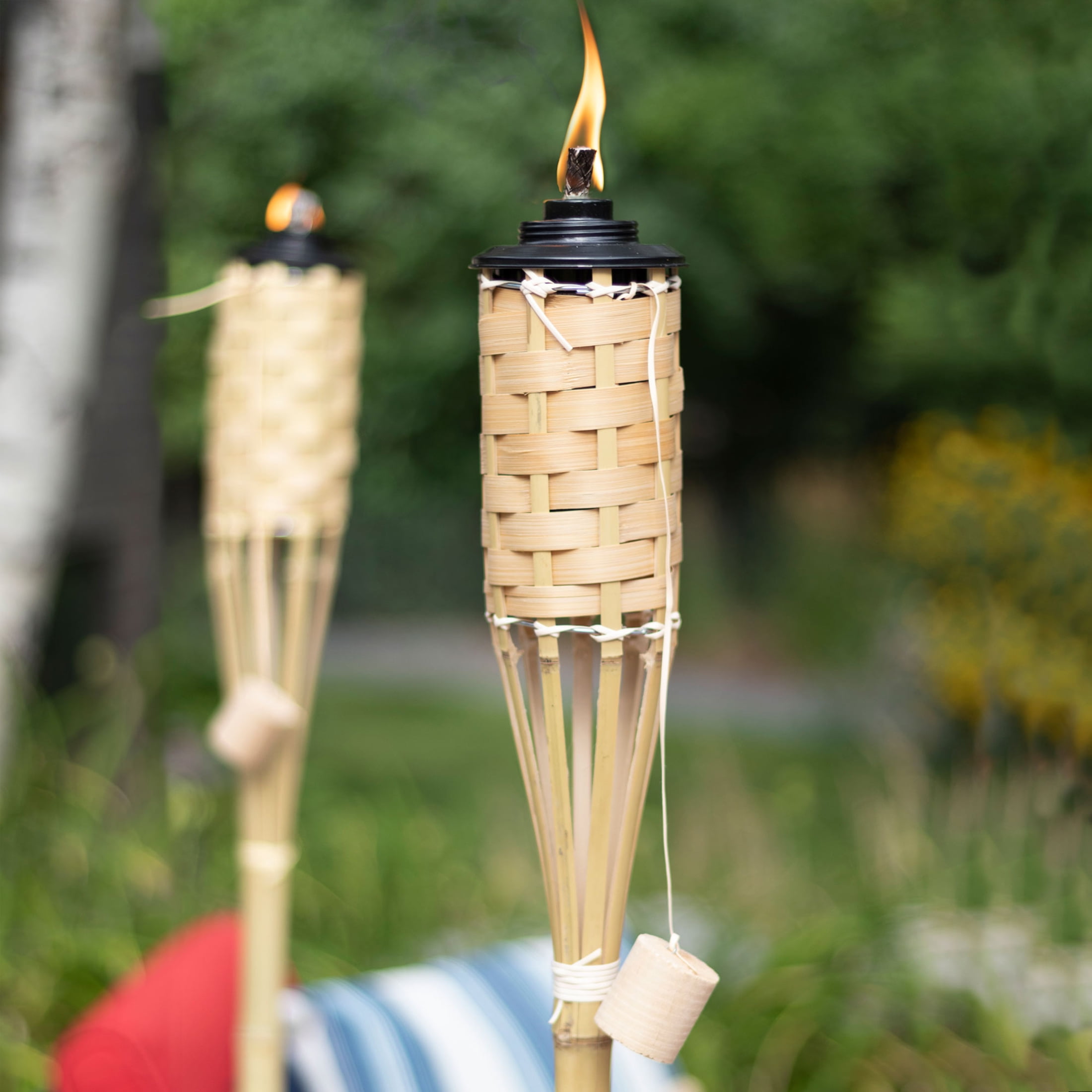 Mainstays Bamboo Outdoor Garden Torch (Natural, 57 in) asgy5