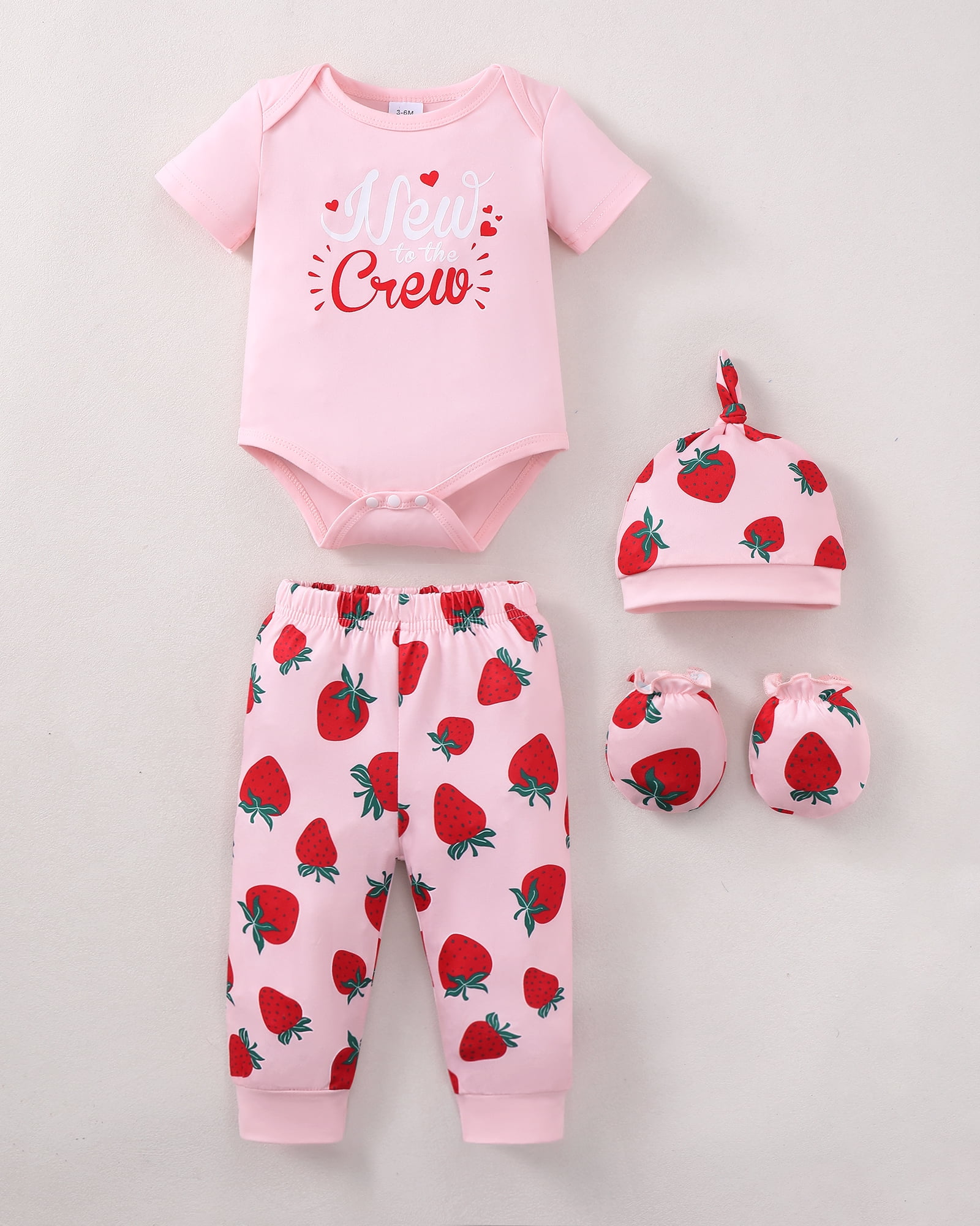 Kimi Bear Newborn Baby Girls Layette Set (Pink, 0-3 Months) qo7ua