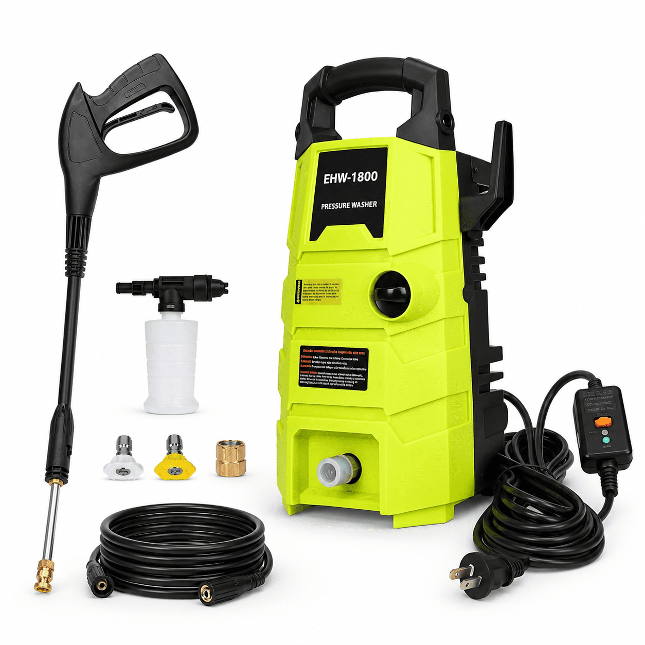 KBOROVER Electric Pressure Washer 1800 PSI 1.6 GPM, Portable Power Washer with 20 ft Hose and Foam Cannon (1800 PSI) gx8ux