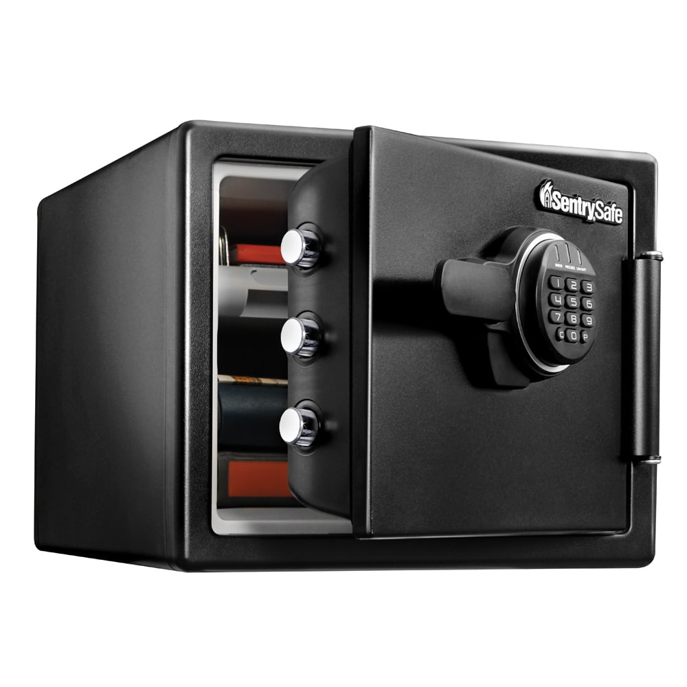SentrySafe SFW082ET Fire-Resistant and Waterproof Digital Security Safe (Black, 0.82 cu. ft.) azkhp