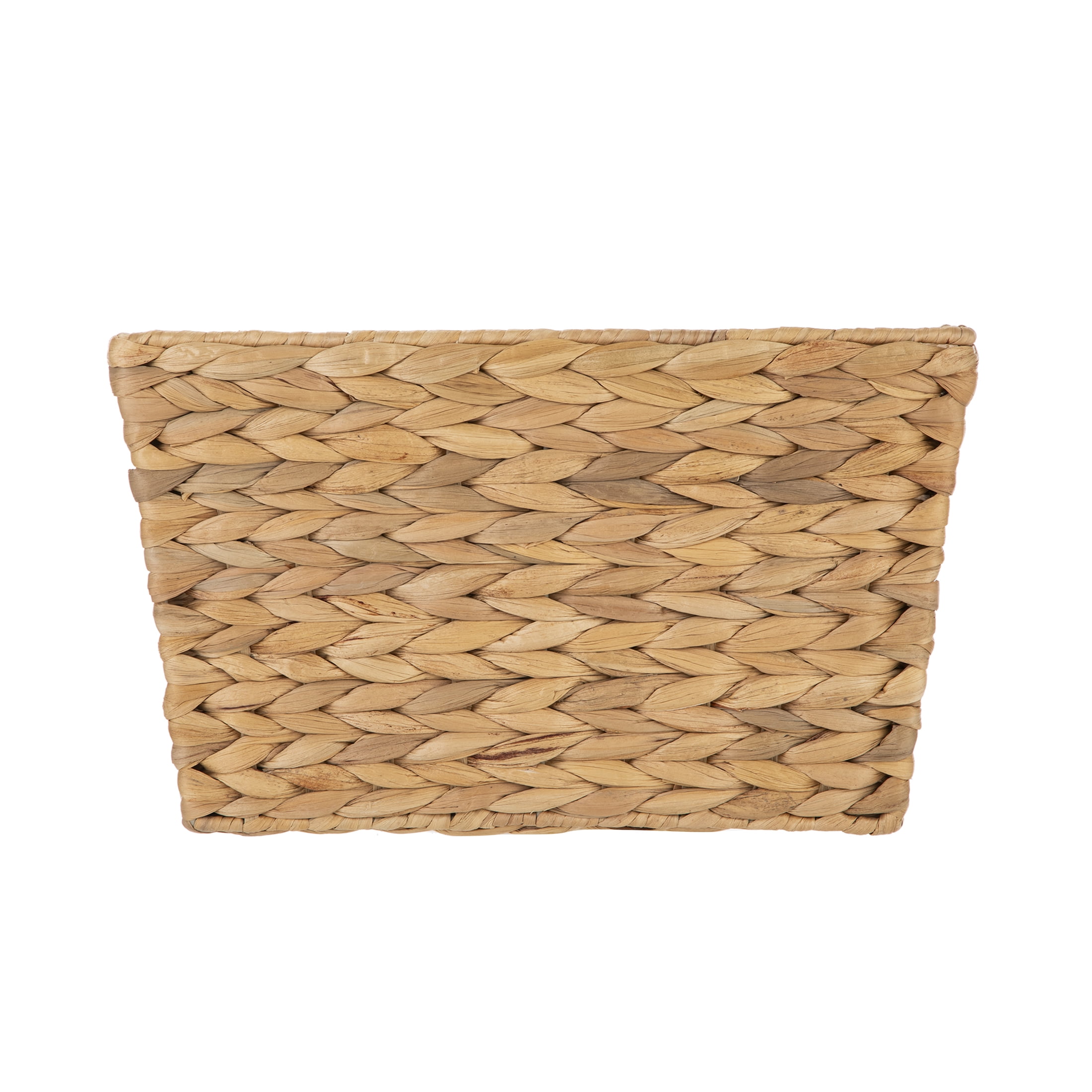 Better Homes & Gardens Large Water Hyacinth Decorative Storage Basket with Handles (White, 6 Pack, 14.25 in x 11.25 in x 8.5 in) rv2cy