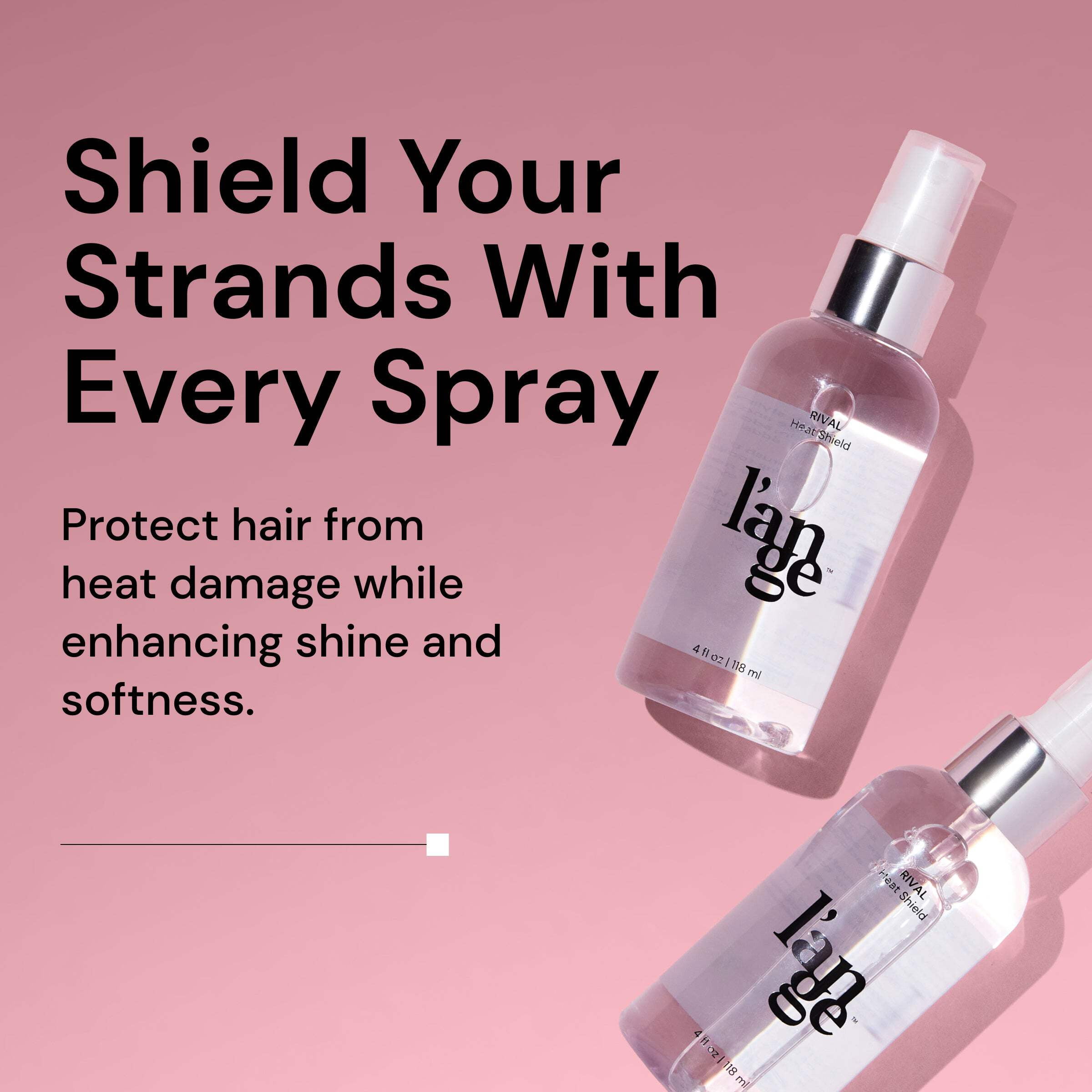 L'ange Hair Rival Heat Shield Spray, Thermal Protection & Anti-Frizz Styling Mist (4 fl oz) 0v0el
