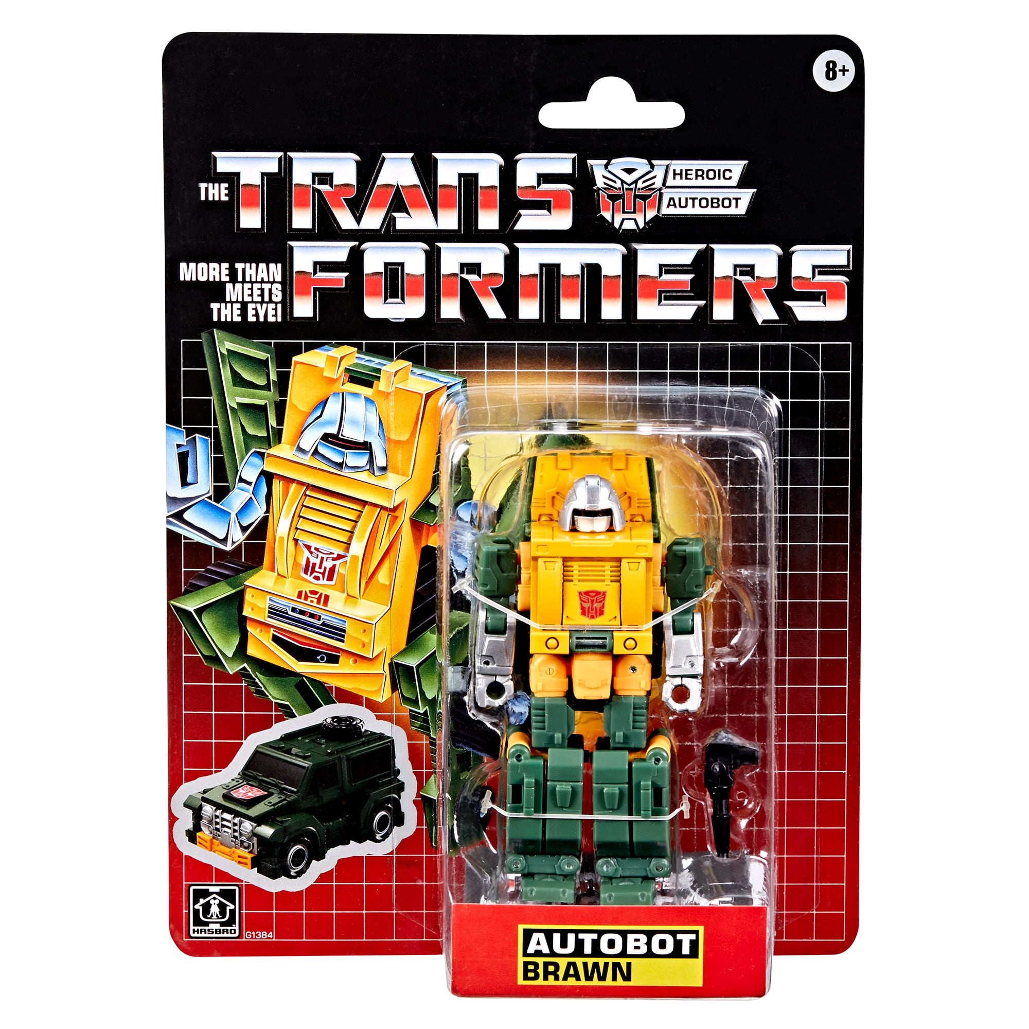 Transformers Autobot Brawn Retro G1-Inspired Action Figure (5 in) x2c8z
