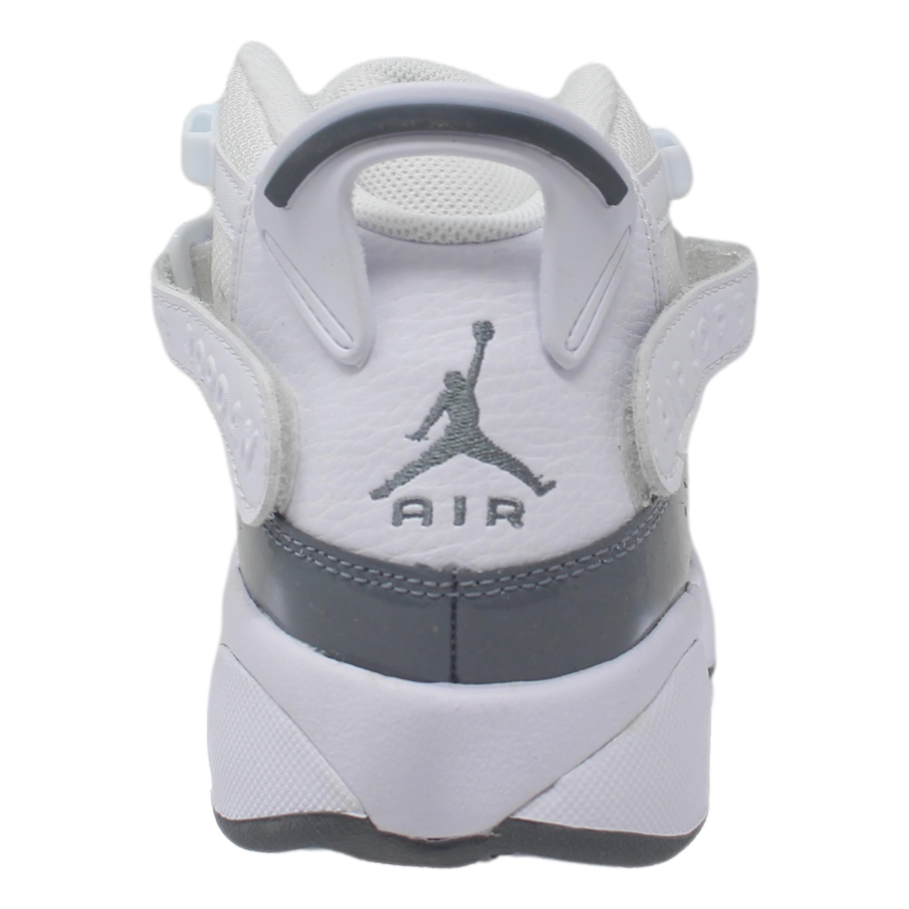 Nike Air Jordan 6 Rings Youth Basketball Shoes (White/Cool Grey, 6 US) dxl3k