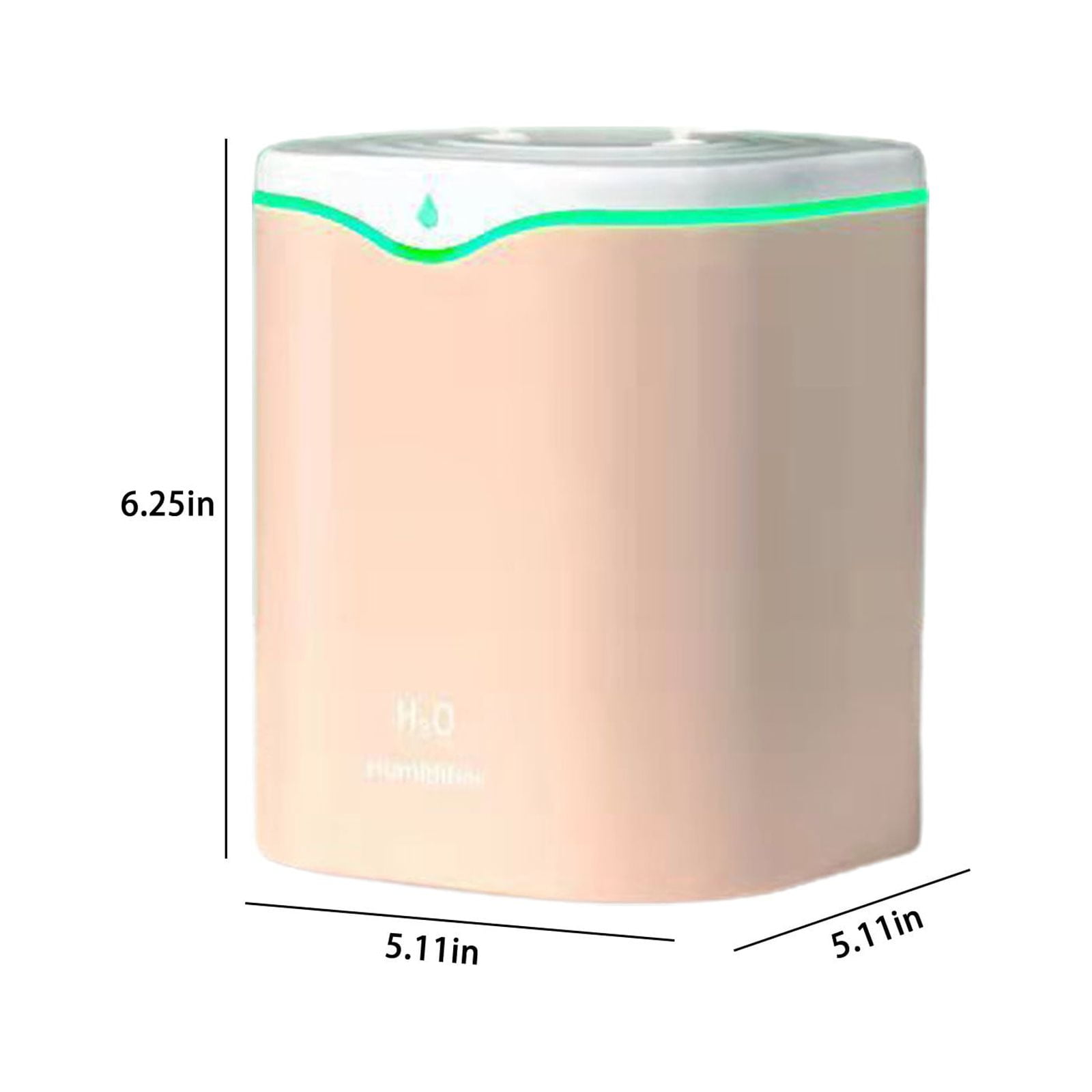 GOFLIC Cool and Warm Mist Humidifier for Bedroom, Quiet Ultrasonic Air Moisturizer with Auto Shut Off (Green, 67.6 fl oz) y1mux