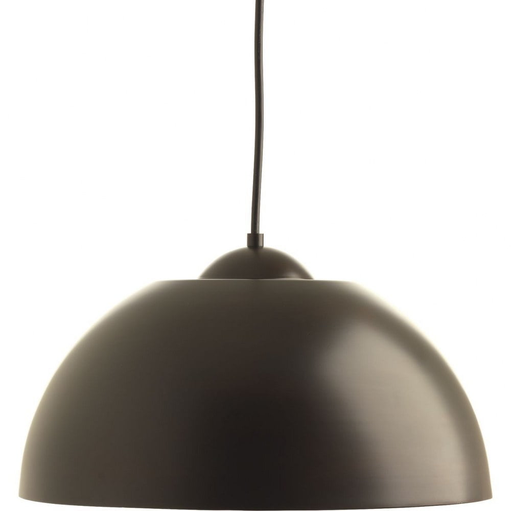 Progress Lighting Dome LED Pendant Light Modern Hanging Fixture (Antique Bronze, 16 in W x 8.88 in H) u5fhf