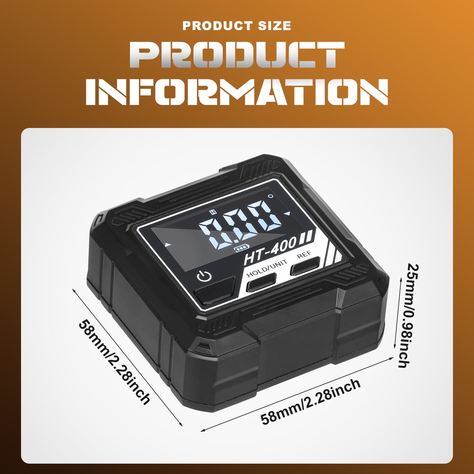 Wakehye Magnetic Digital Angle Gauge, V-Groove Inclinometer Level Box for Carpentry and Table Saw (Black, 1 Pack) j0jqy