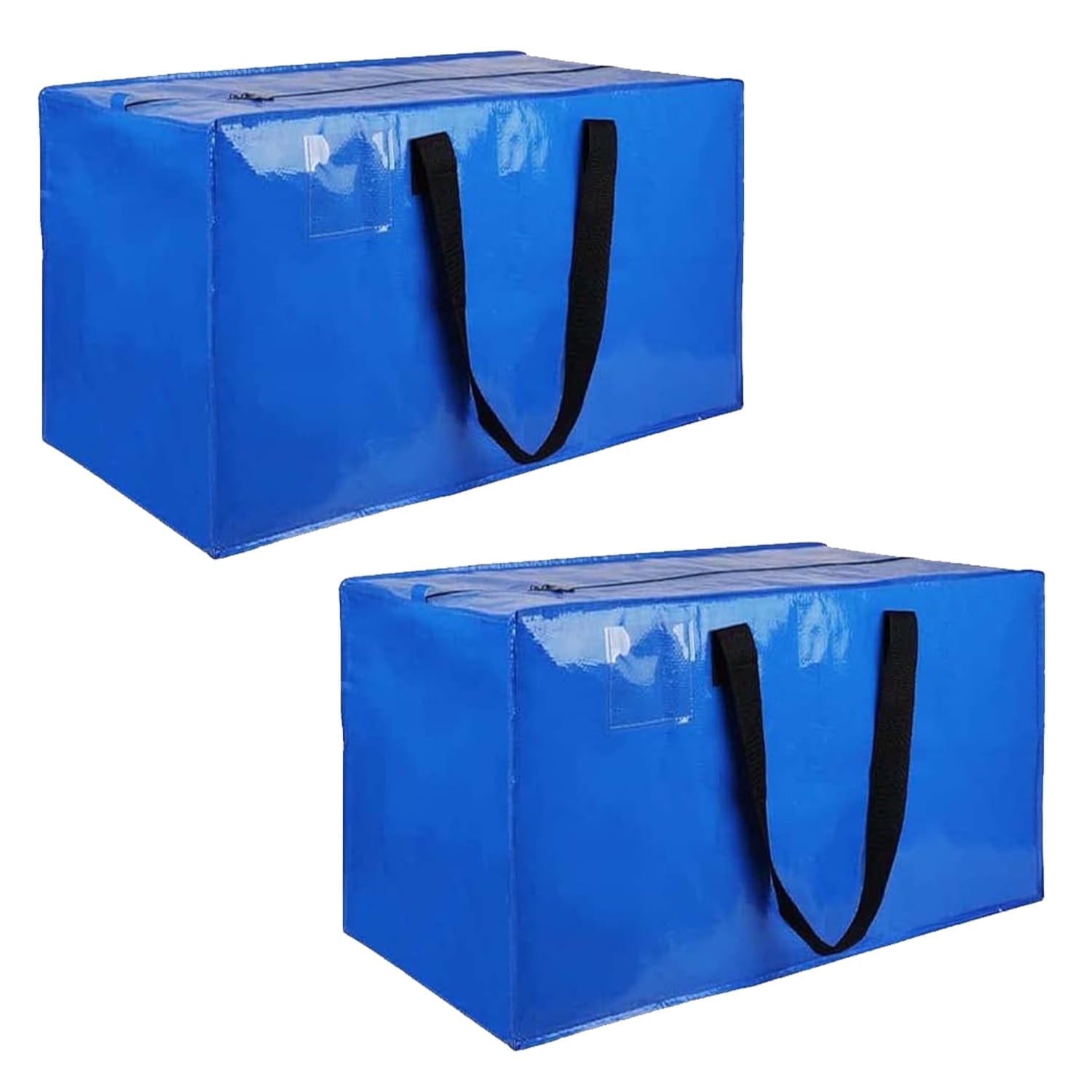 BN-LINK Heavy-Duty Moving Bags with Zippers and Reinforced Handles (Blue, 2 Pack, 29 in x 15 in x 13 in) 88f3t