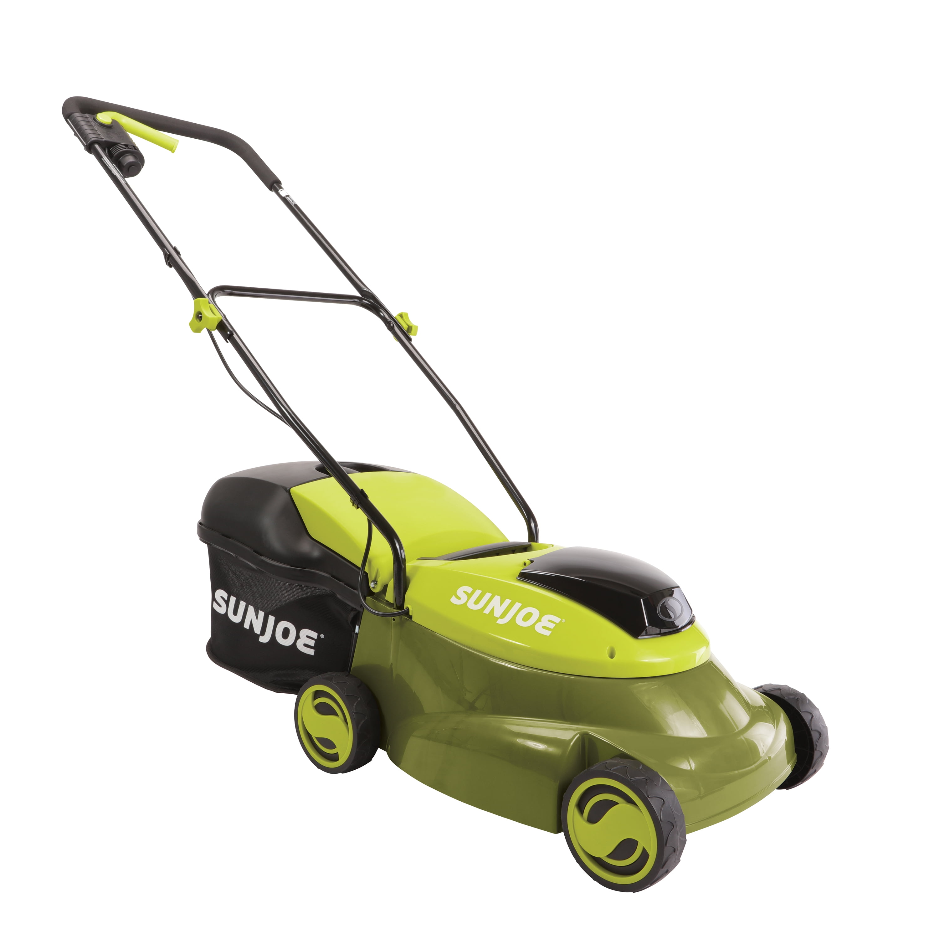Sun Joe 24V Cordless 14-inch Brushless Push Lawn Mower (Green, 23.1 lb) d7rof
