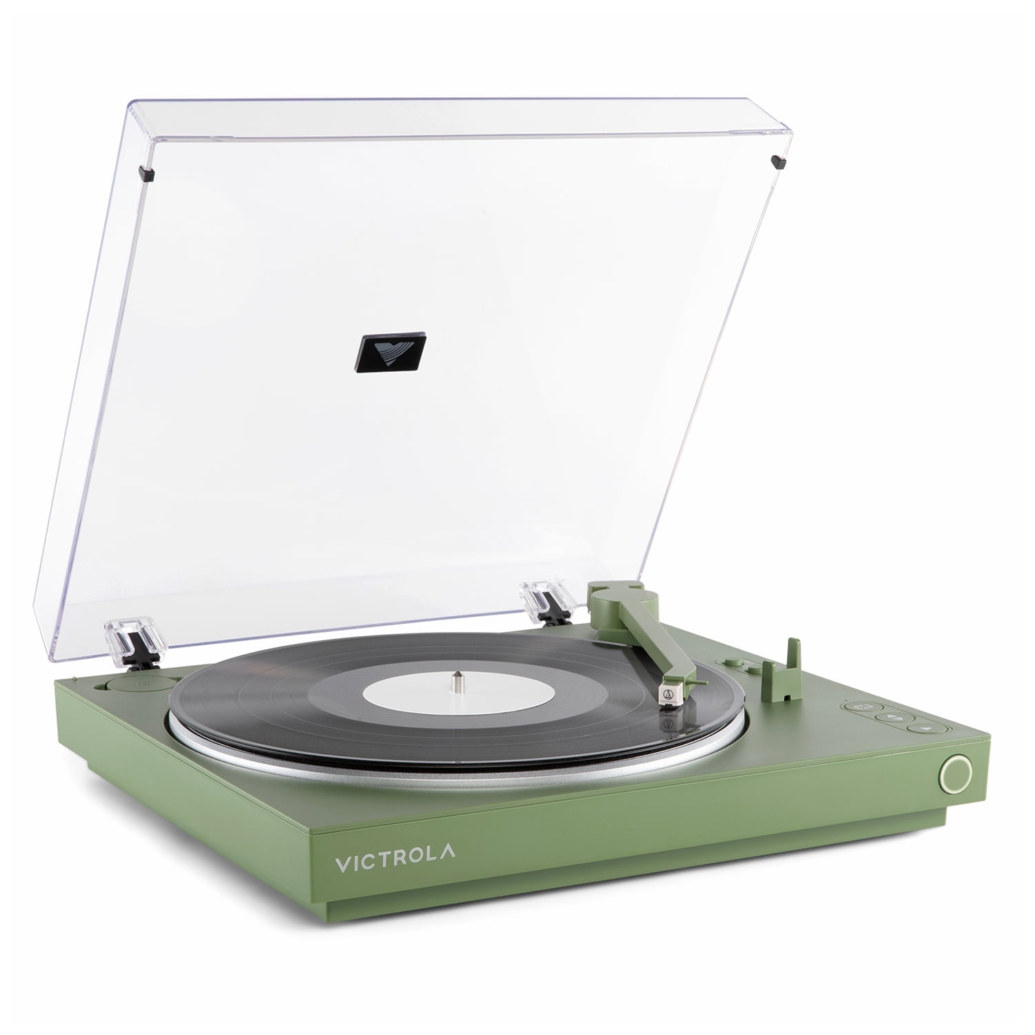 Victrola Automatic Turntable with Bluetooth Streaming and Repeat Function (Green) rj9y3