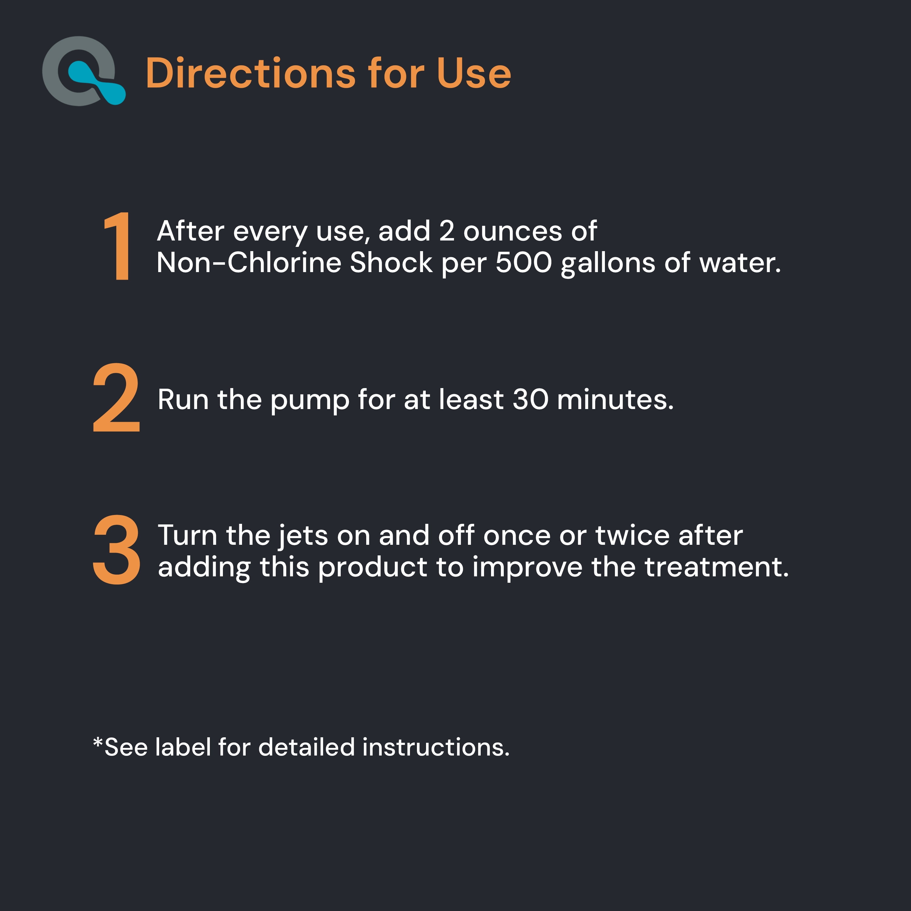 AquaDoc Non-Chlorine Spa Shock, Chlorine-Free Hot Tub Treatment & Oxidizer (32 oz) 0yhir