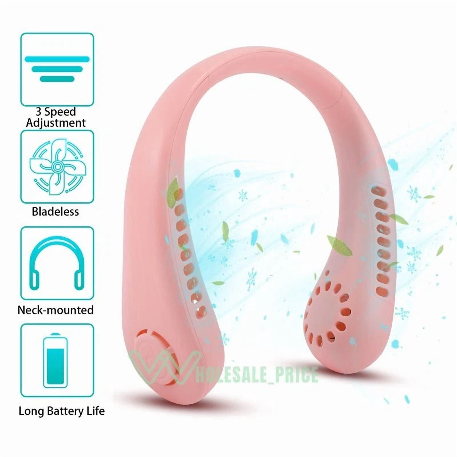 VAULT Portable Neck Fan Rechargeable Bladeless Personal Cooling Device (3-Speed, 1 Unit) 5w41b