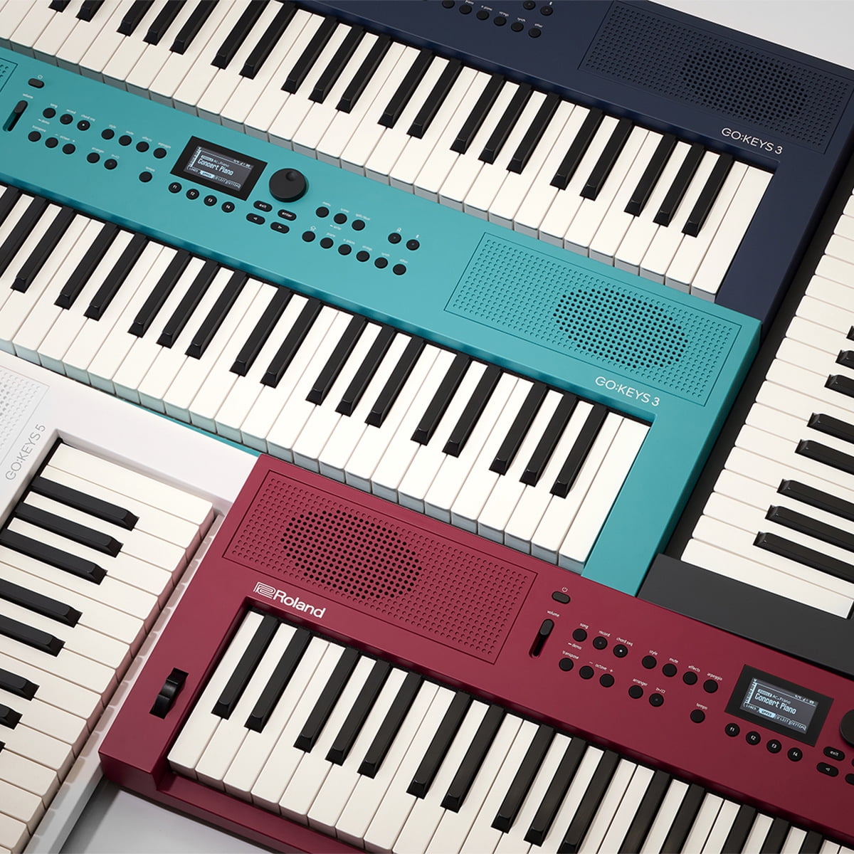 Roland GO:KEYS 3 Portable Music Creation Keyboard (61-Key, Turquoise) utoj1