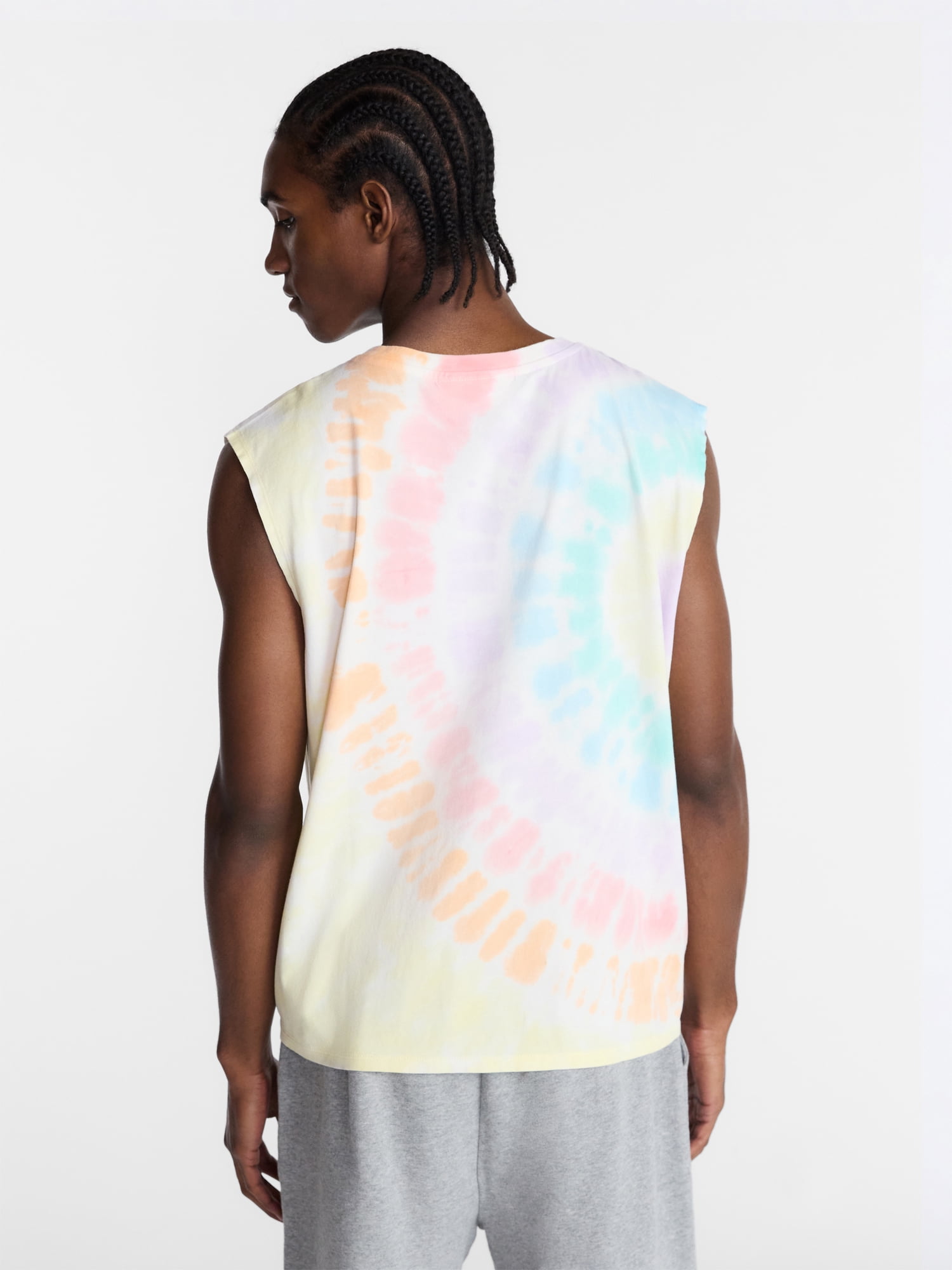 No Boundaries Pride Graphic Boxy Cropped Tank Top (Multi-Color, XS) 1uih8