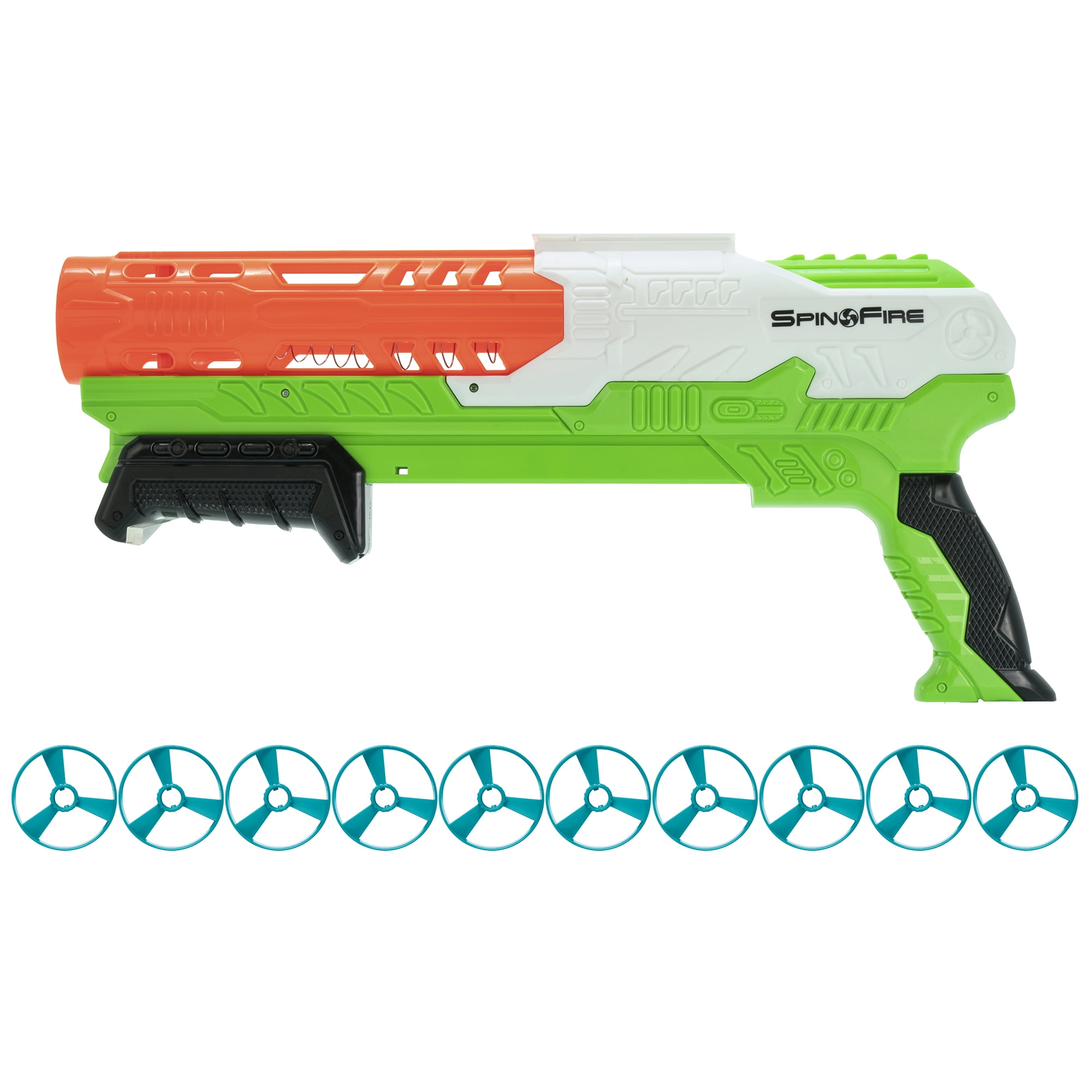 Air Warriors Spin Fire Dart Blaster with 10 Spinner Darts (135 ft Range) xriem