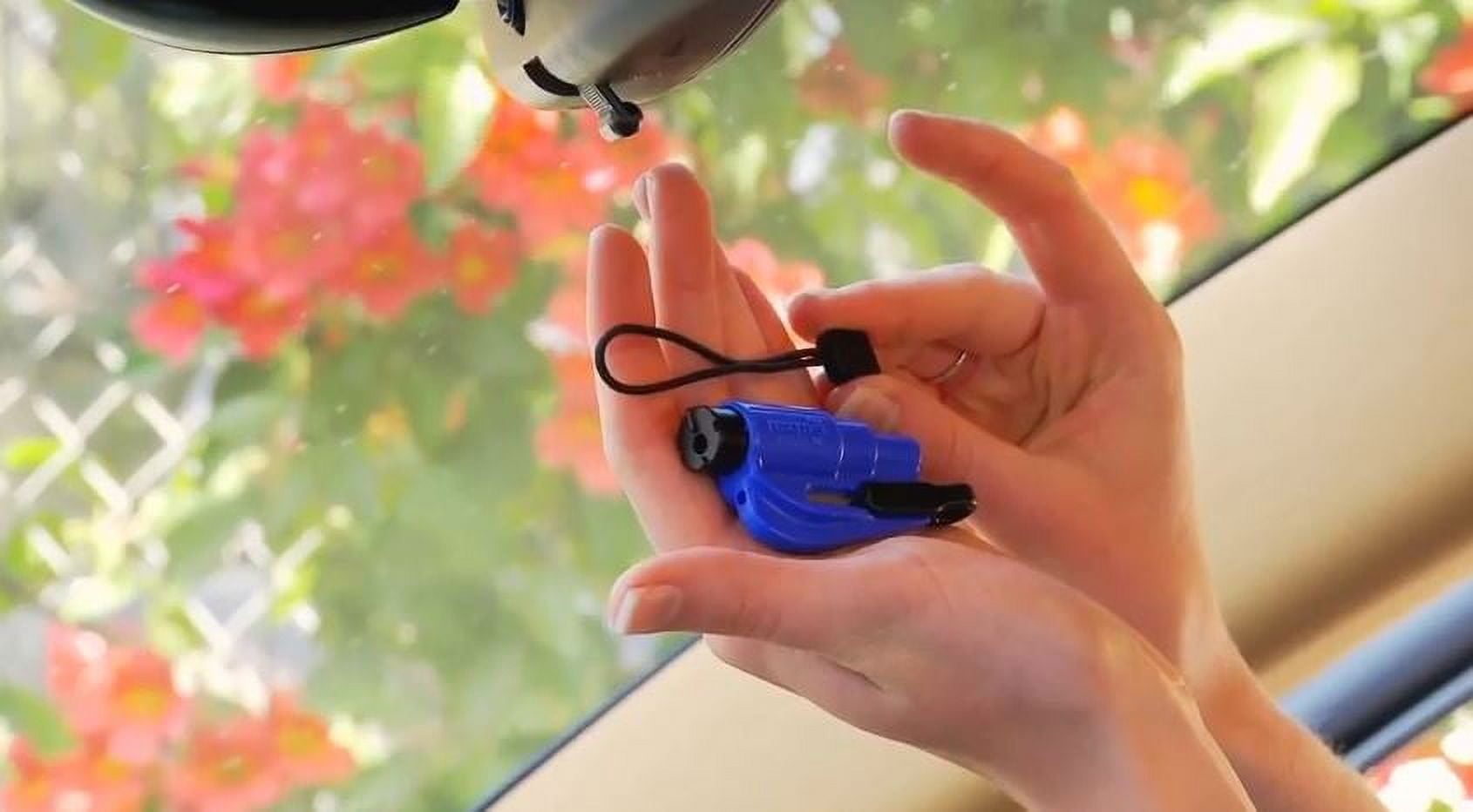 resqme Emergency Car Escape Tool (Black, 0.8 oz) Seatbelt Cutter and Window Breaker m90a2
