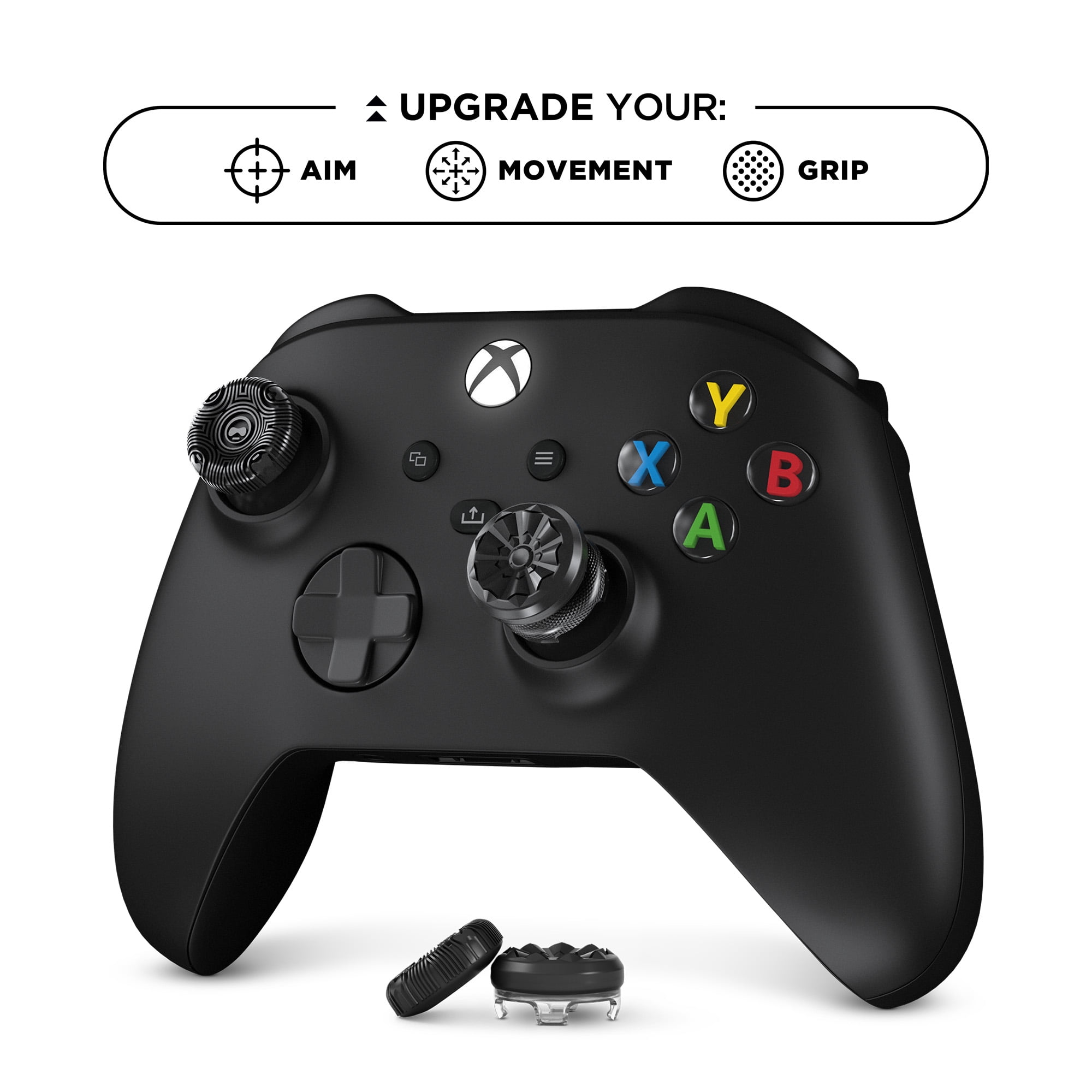 KontrolFreek FPS Galaxy Performance Thumbsticks for Xbox One and Series X (Carbon Black, 2 Pack) n4xoh