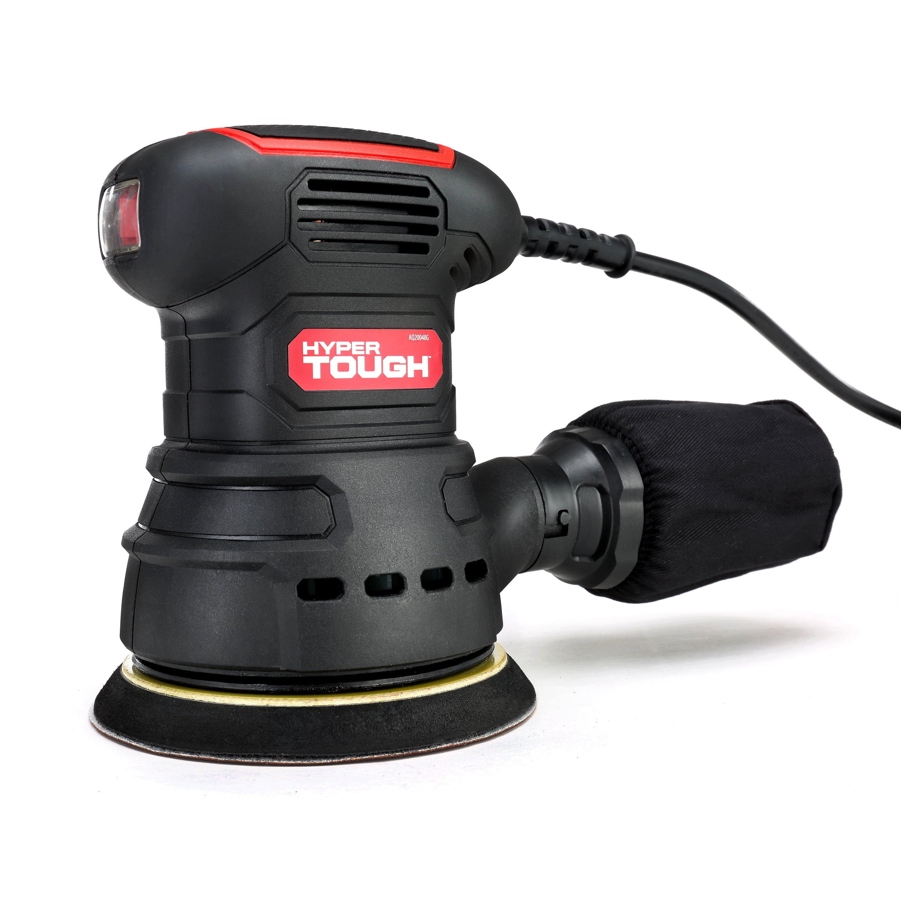 Hyper Tough 2.5 Amp Corded 5 inch Orbital Sander with Dust Collection System and Sanding Sheets (5 in) hva7x