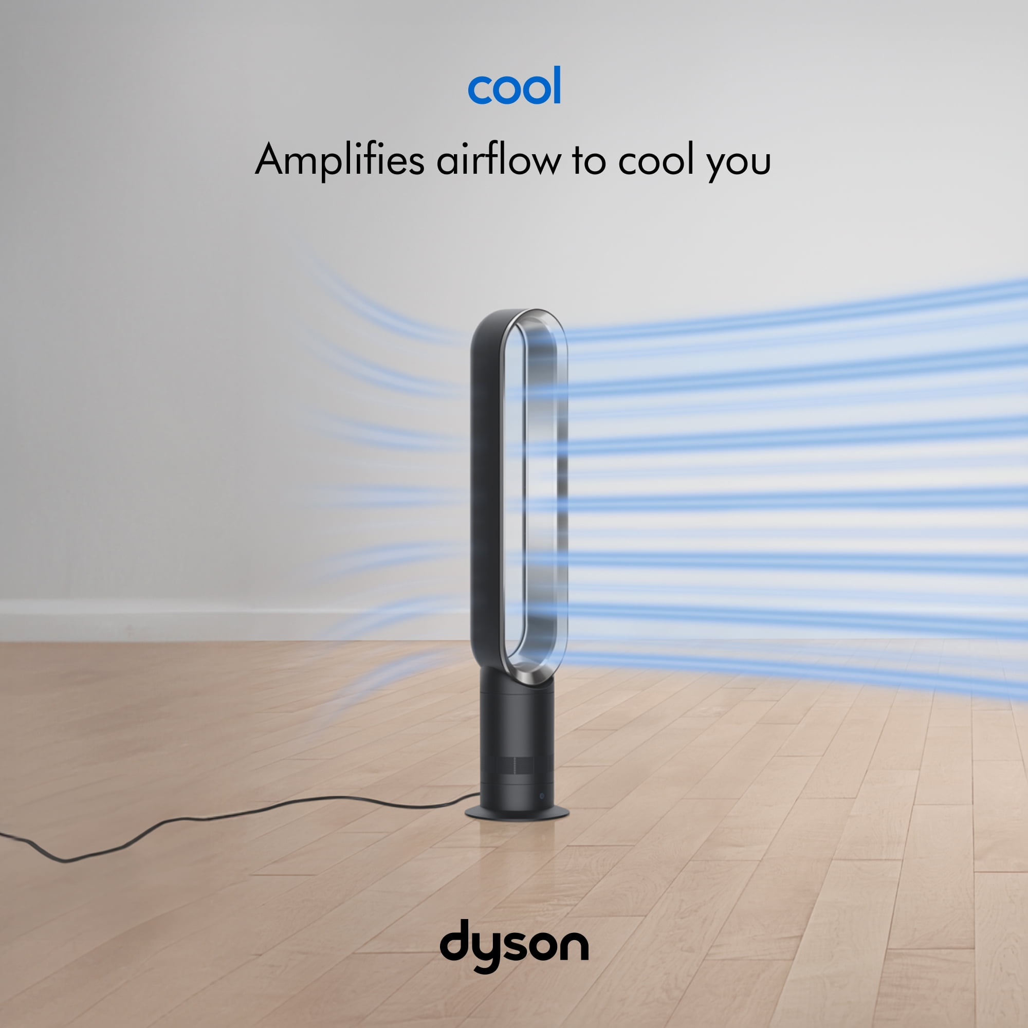 Dyson Cool Tower Fan AM07 Air Multiplier Technology (Satin Black/Nickel, 39 in) ve9sv