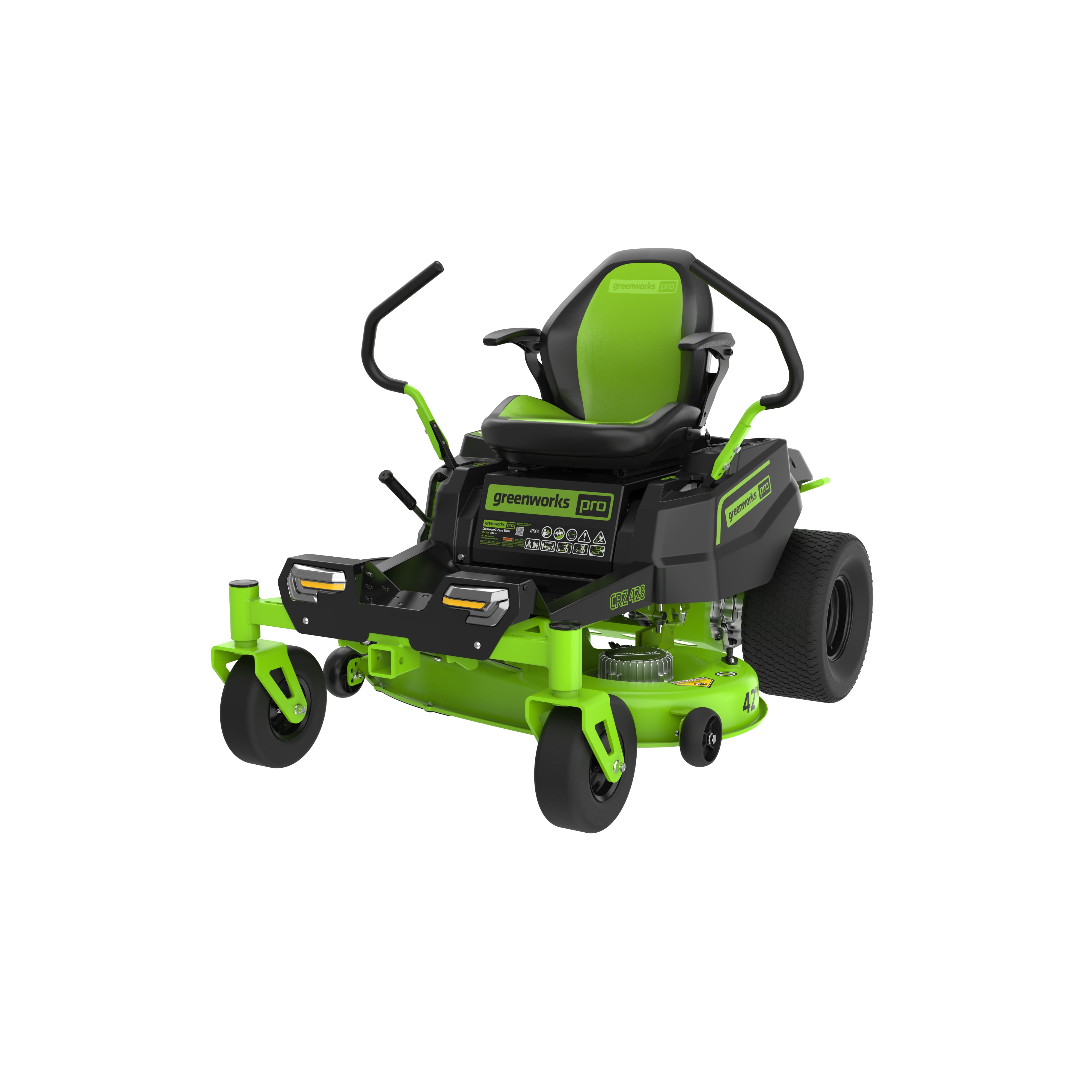 Greenworks 60V 42 in. Cordless Crossover-Z Zero Turn Riding Lawn Mower (6 Batteries, 1 Charger) v0zhx