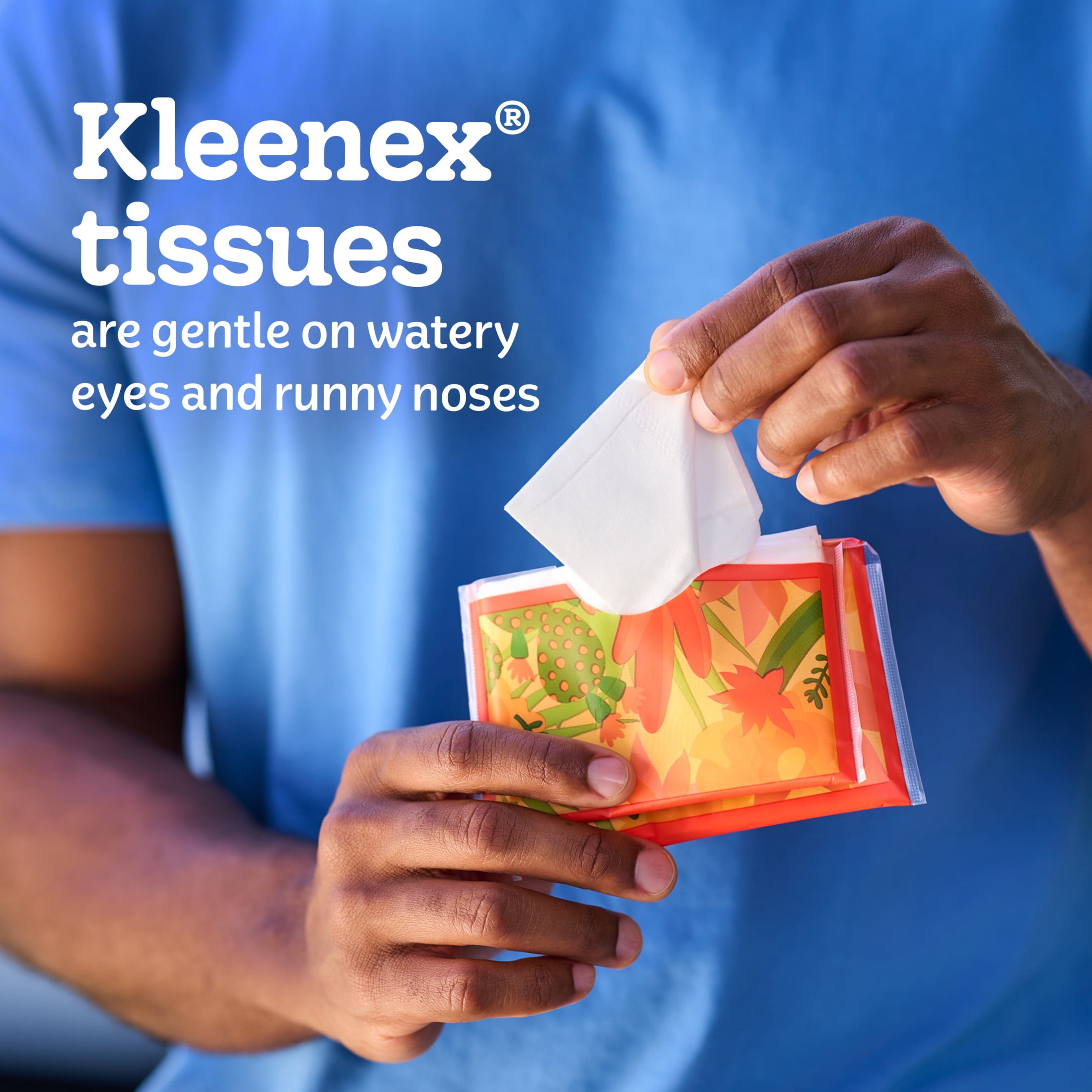 Kleenex Slim Wallet Facial Tissues, 3-Ply Soft and Durable Travel Packs (White, 60 Tissues Total) fxtso