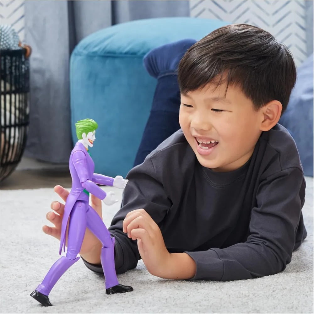 DC Comics Batman, Robin, and The Joker Action Figure Set (12 in, 3-Pack) w8jfw