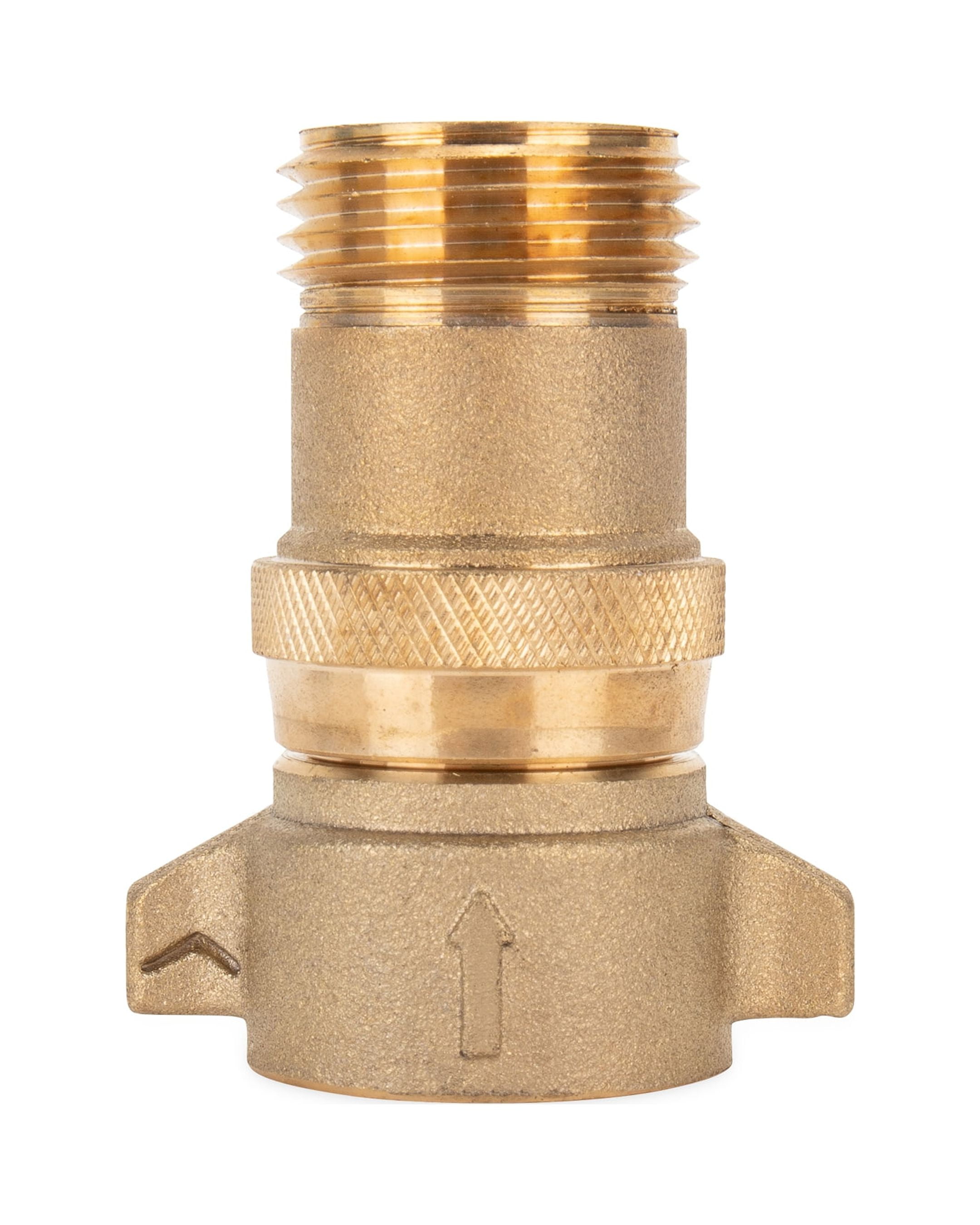 Camco 40051 RV Water Pressure Regulator, Lead-Free Brass Plumbing Accessory (Gold, 0.75 in) aojbk